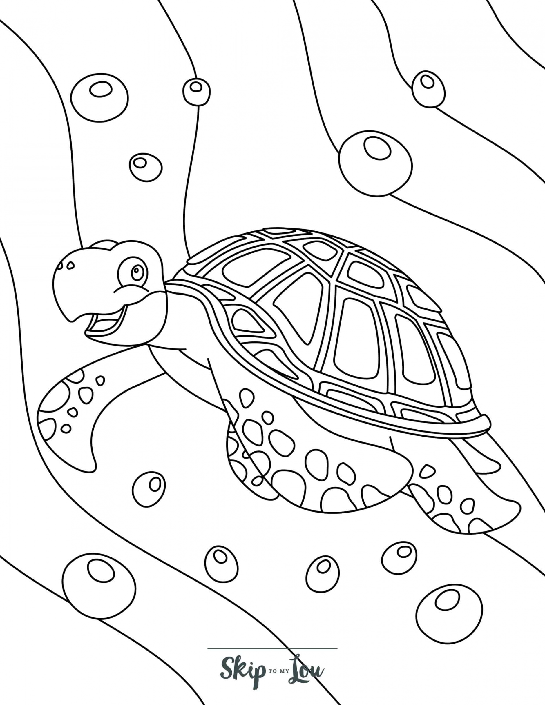 Turtle Coloring Pages - Free Printable Sheets for Kids  Skip To