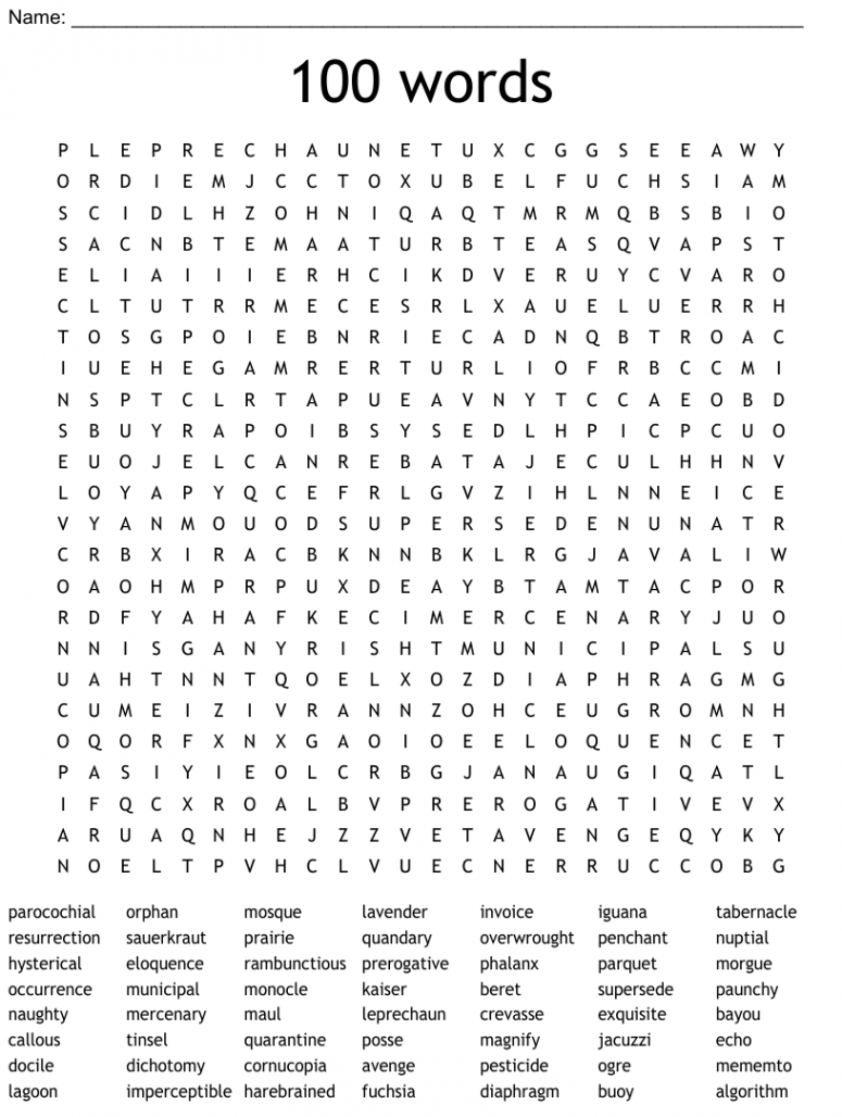 words Word Search - WordMint