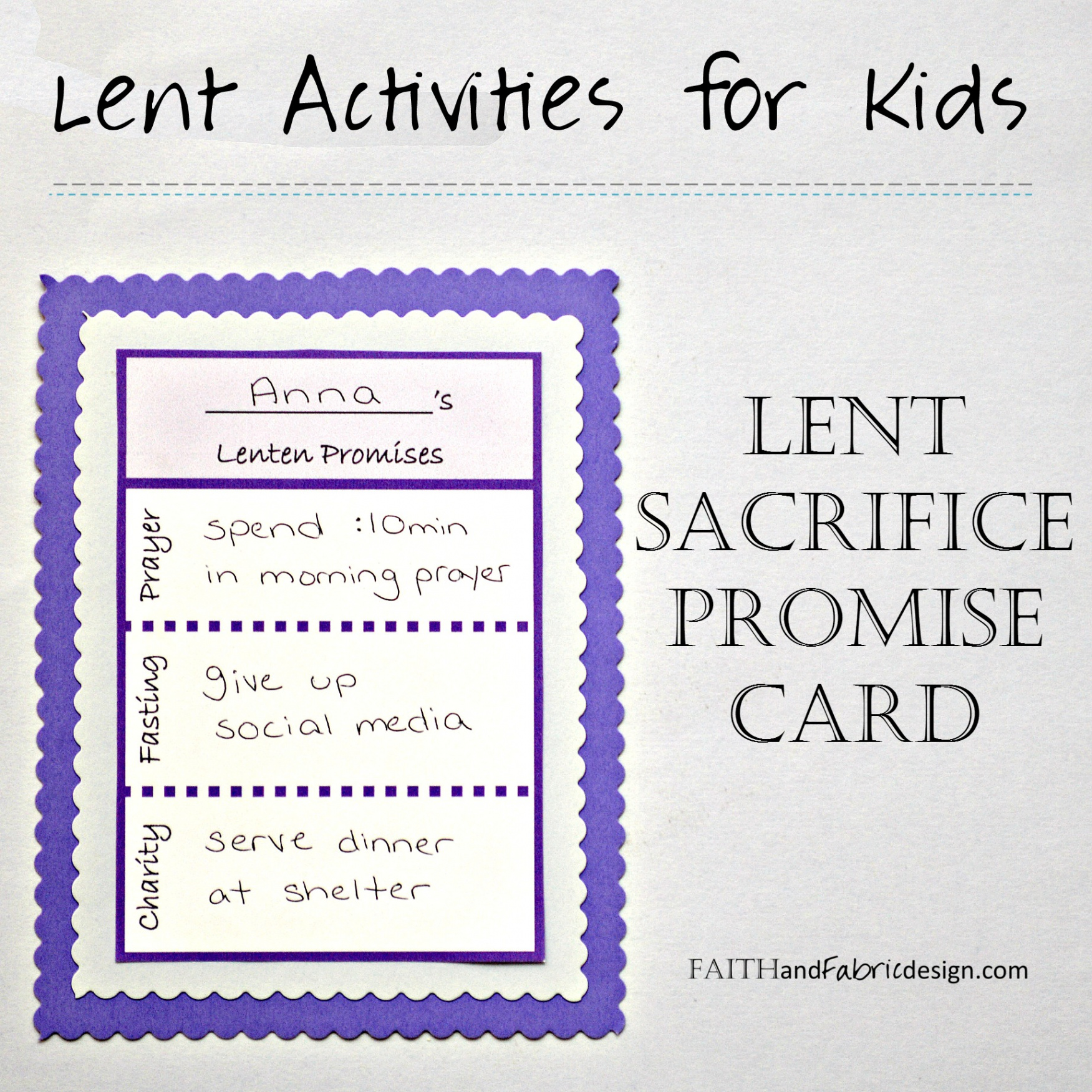 ACTIVITY: Lent Promise Card for Families (free printable) – Faith