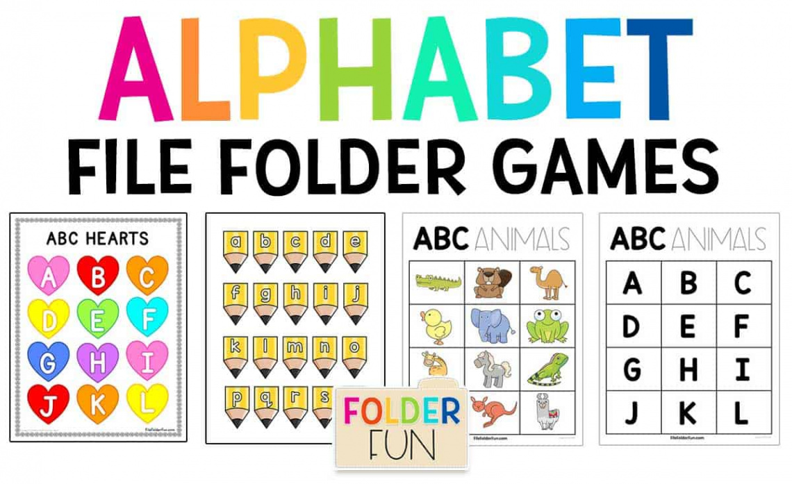 Alphabet File Folder Games - File Folder Fun