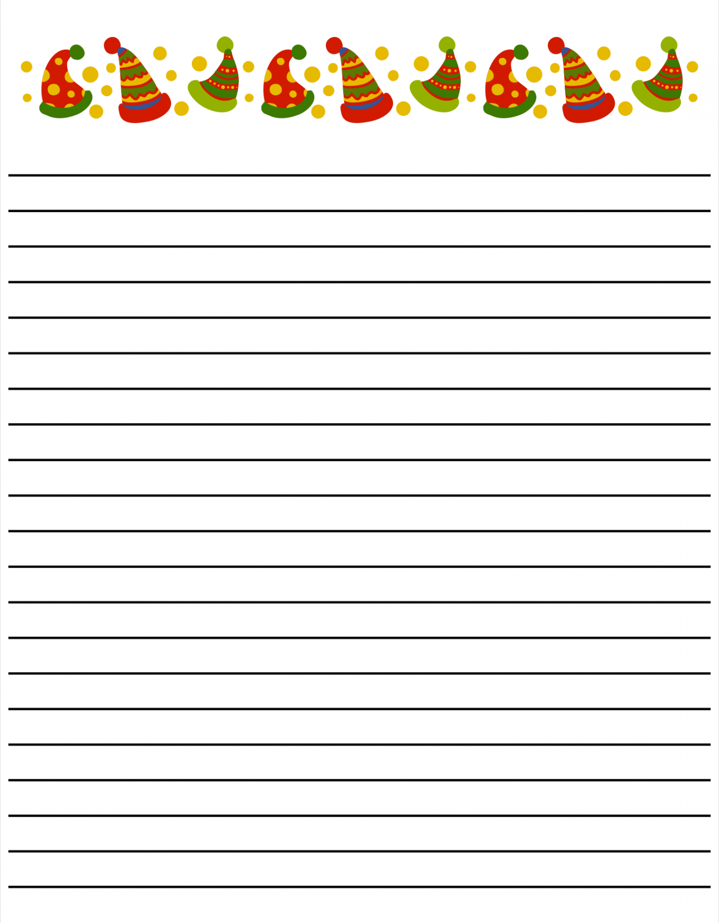 Beautiful Printable Lined Stationery for Home Schooling