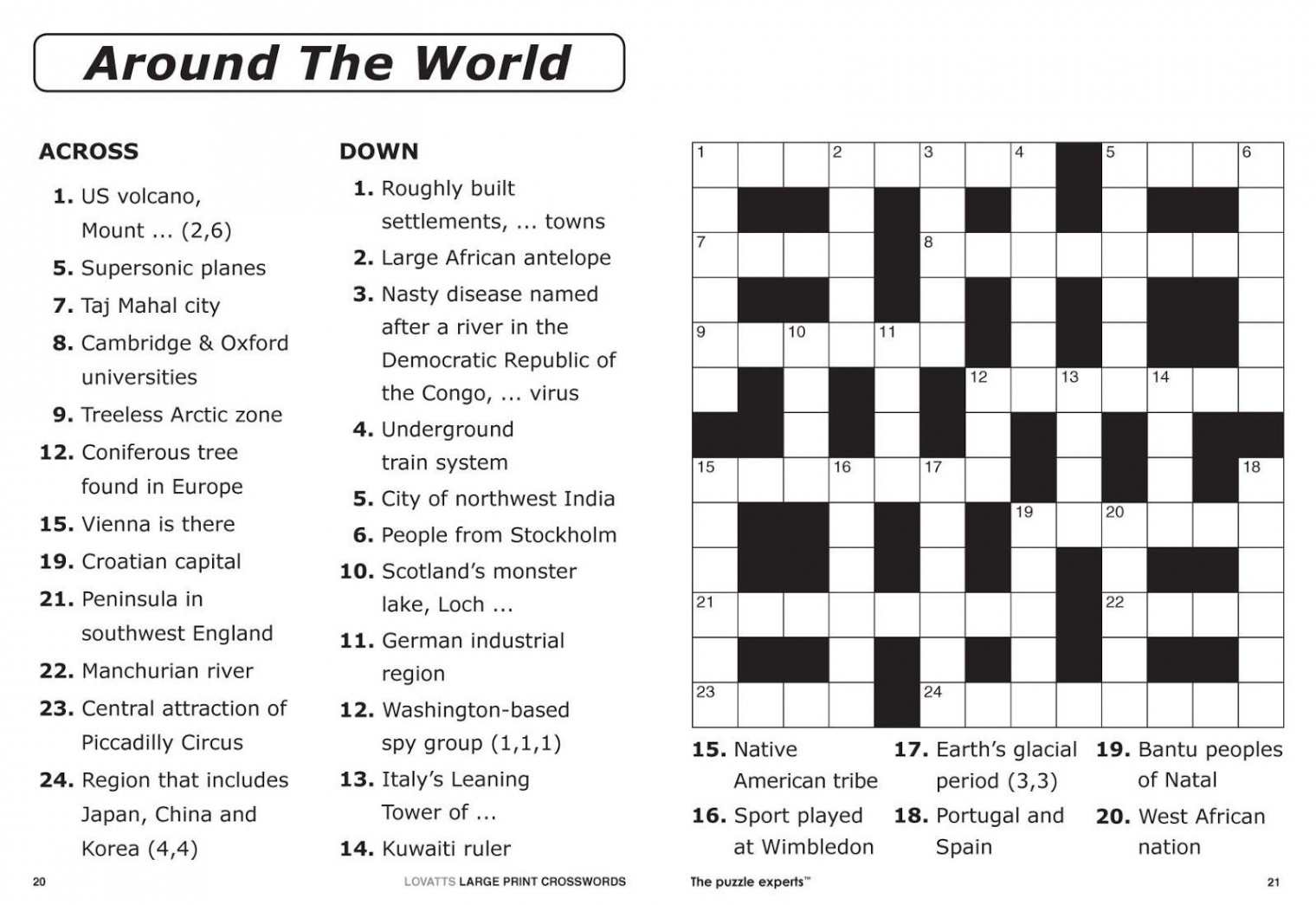 ✓Best + Crossword puzzles printable PDF Images - You Calendars