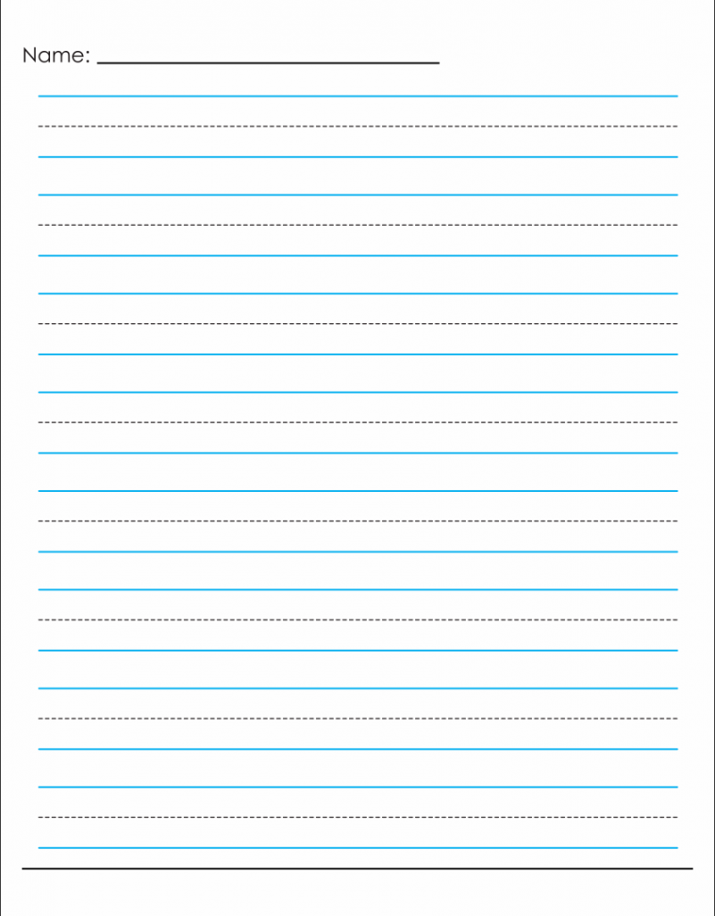 Best Printable Handwriting Paper Template  Handwriting paper