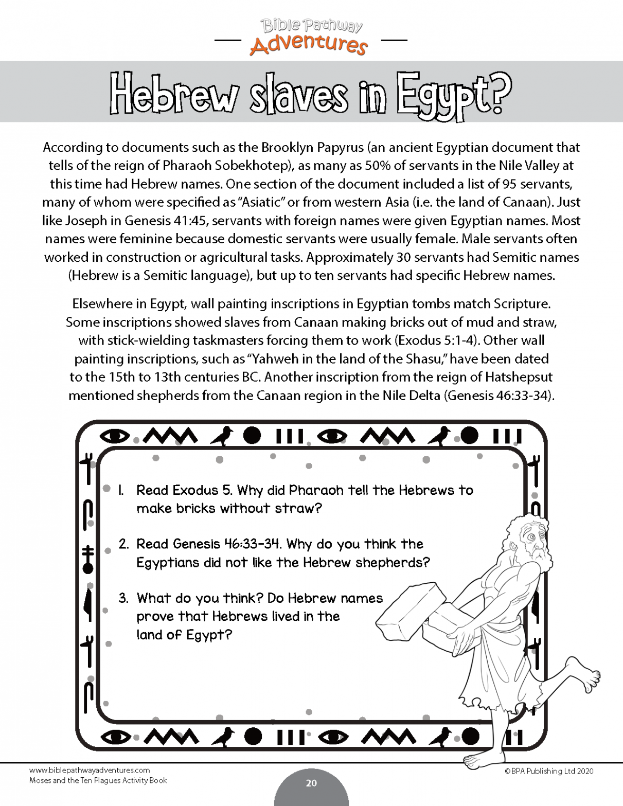 BUNDLE: The Passover Story Activity Books (PDF) – Bible Pathway