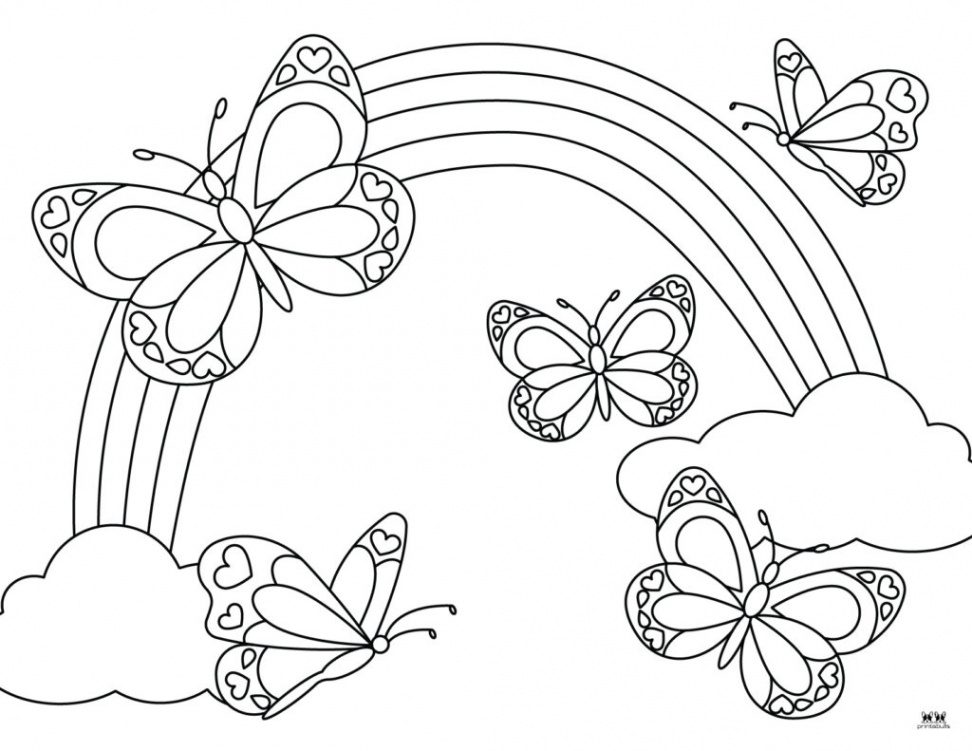 Butterfly Coloring Pages -  FREE Pages  Printabulls