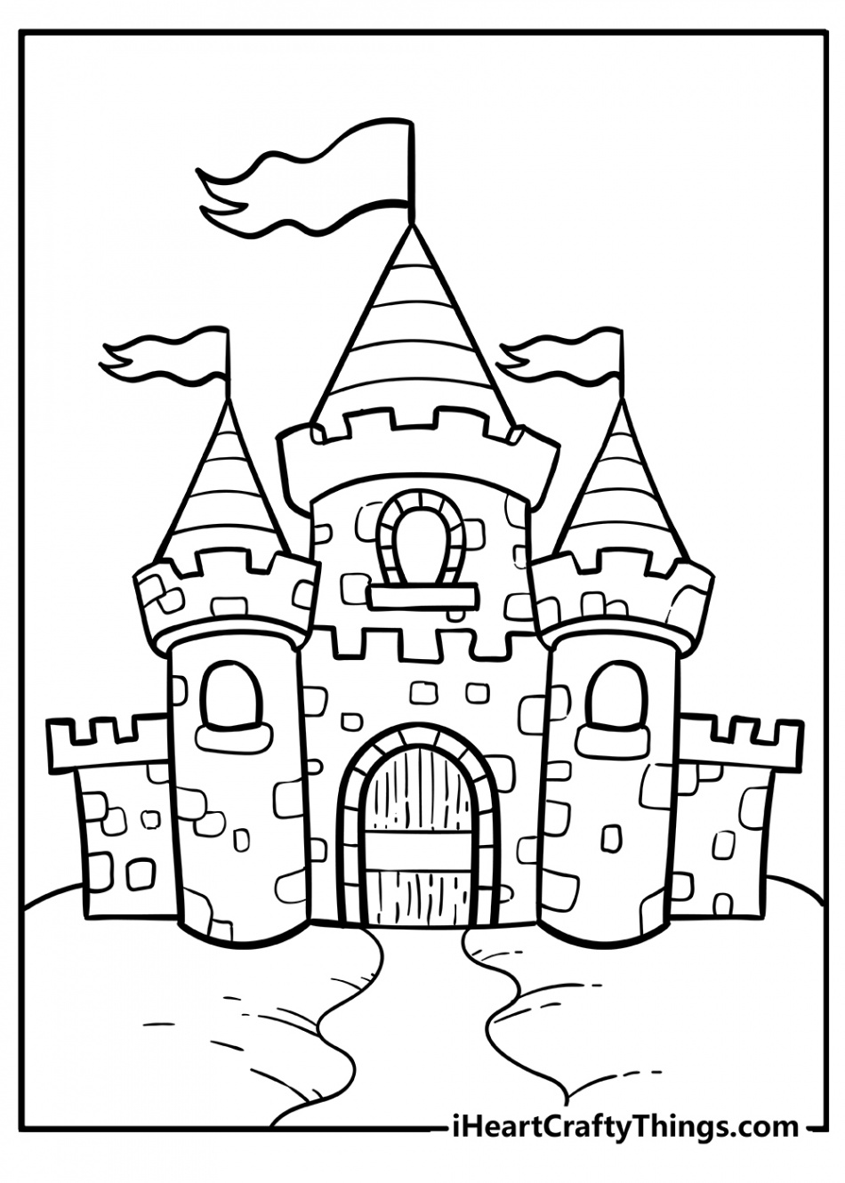 Castle Coloring Pages (% Free Printables)