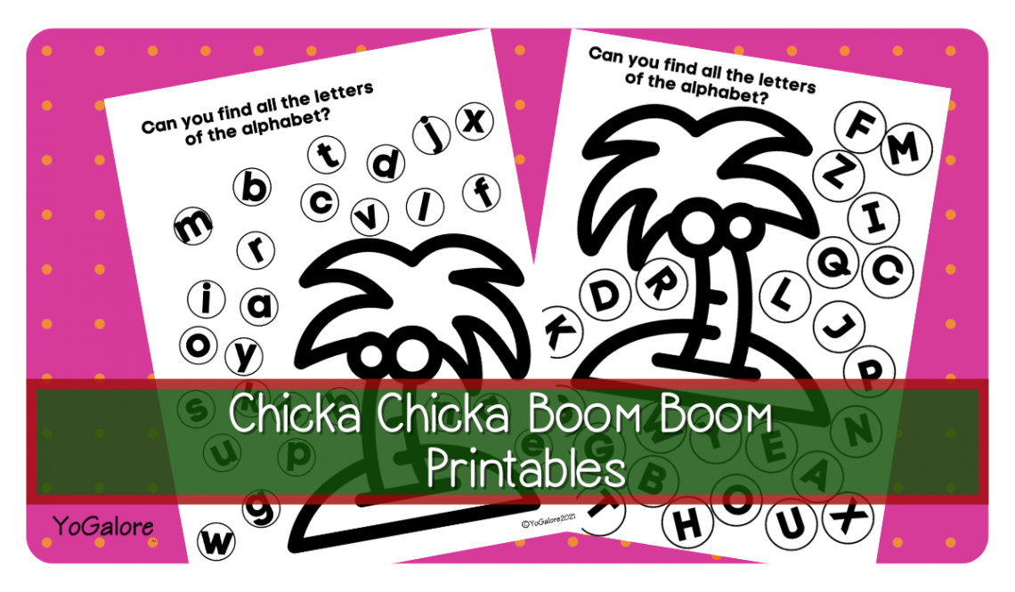 Chicka Chicka Boom Boom Printables • Yogalore And More Activities