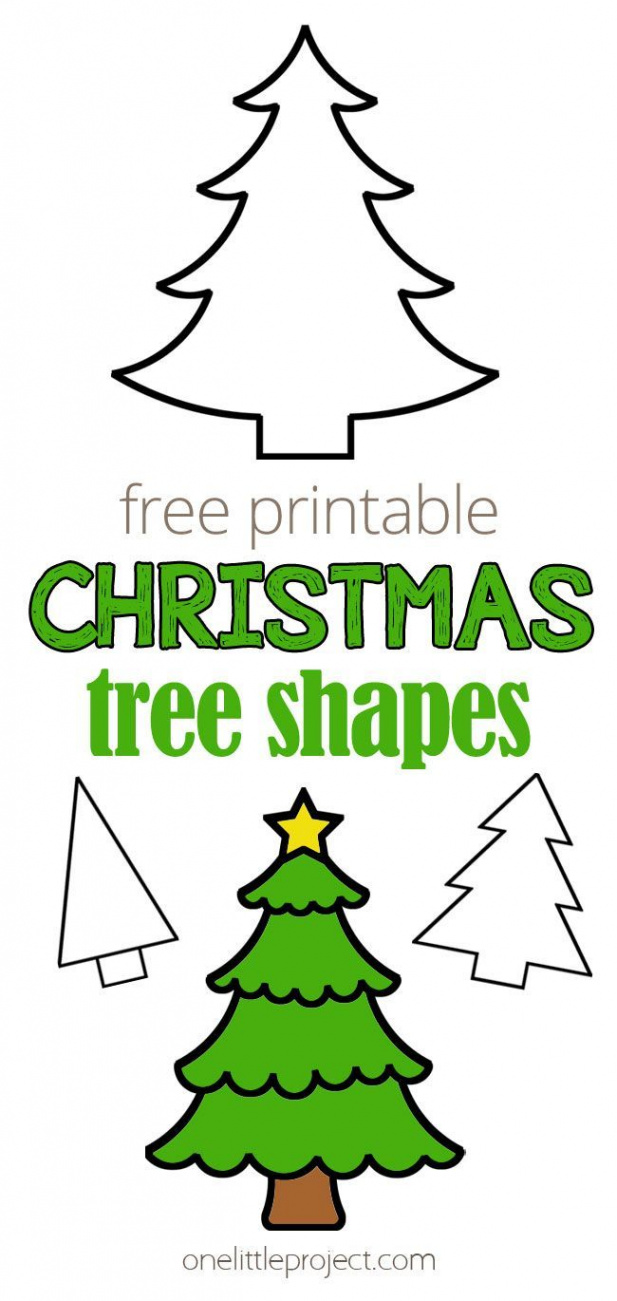 Christmas Tree Template  Christmas tree printable, Christmas tree