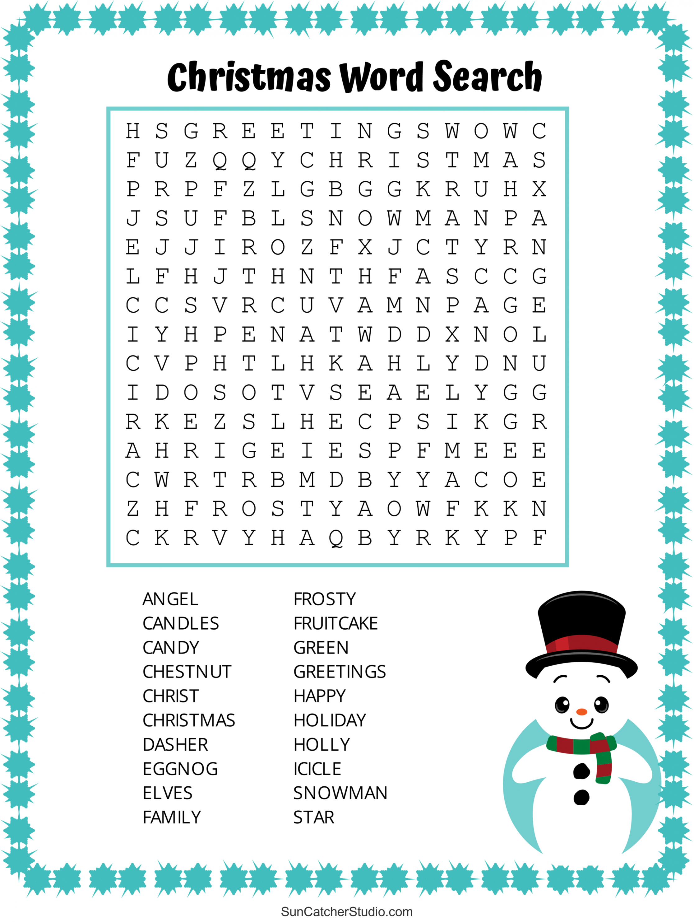 Christmas Word Search (Free Printable PDF Puzzles) – DIY Projects