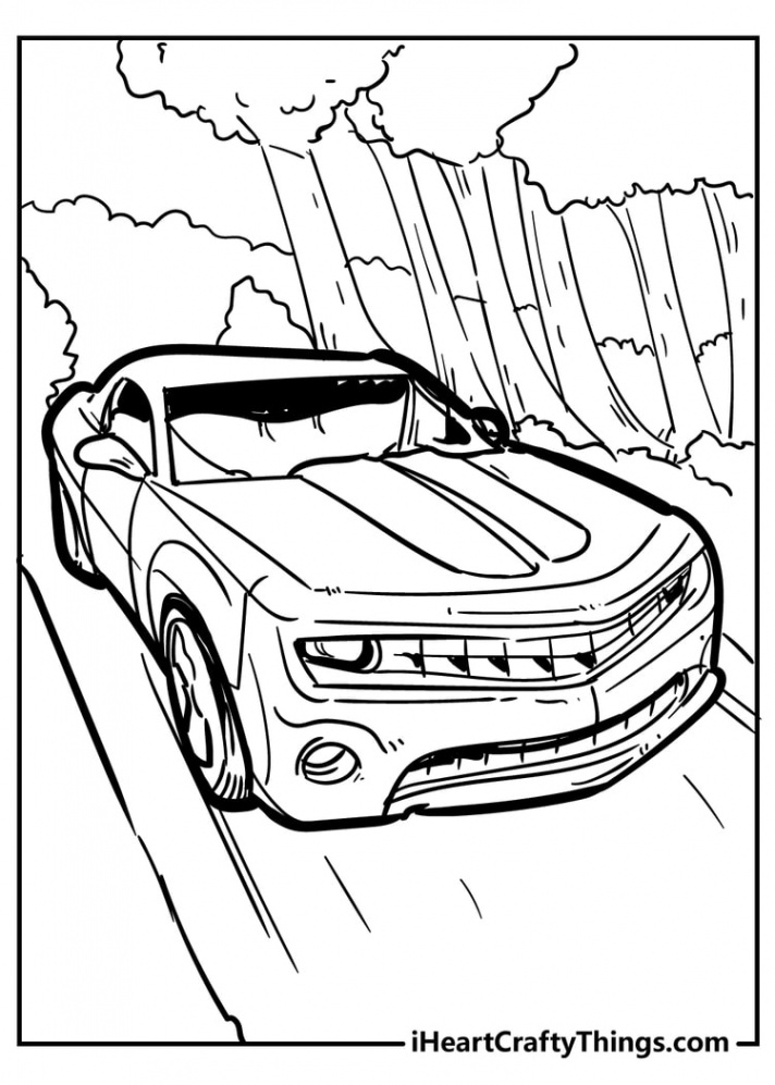 Cool Car Coloring Pages (% Free Printables)