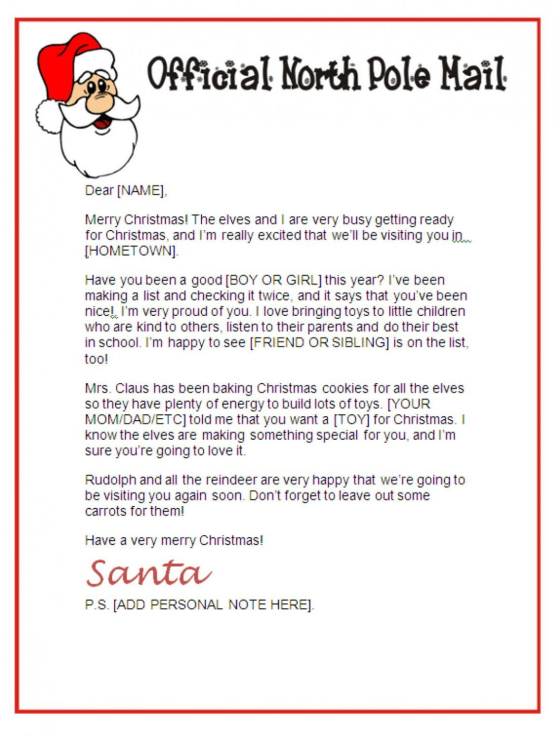 Create Magical Memories with a Personalized Letter from Santa