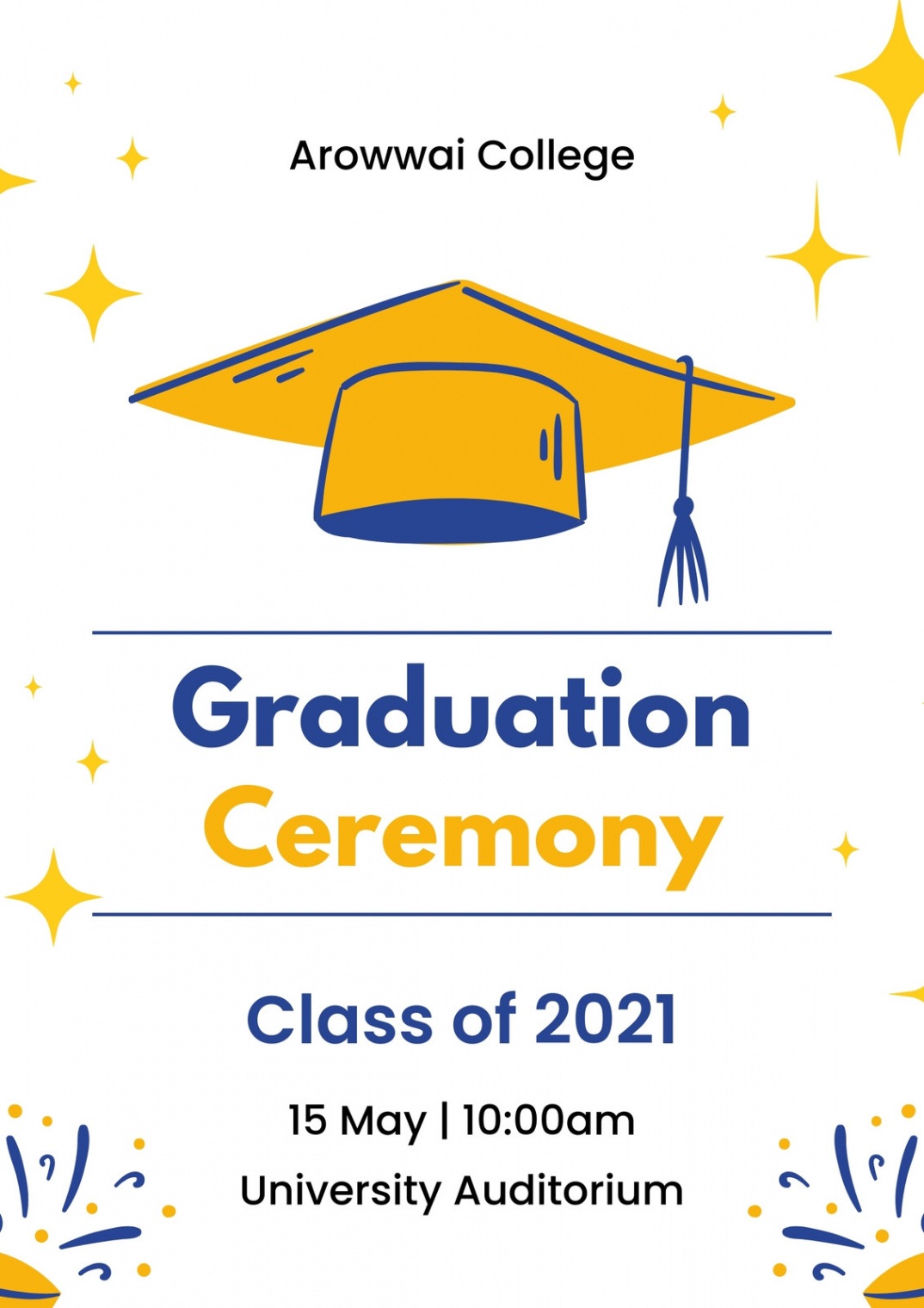 Customize + Graduation Programs Templates Online - Canva