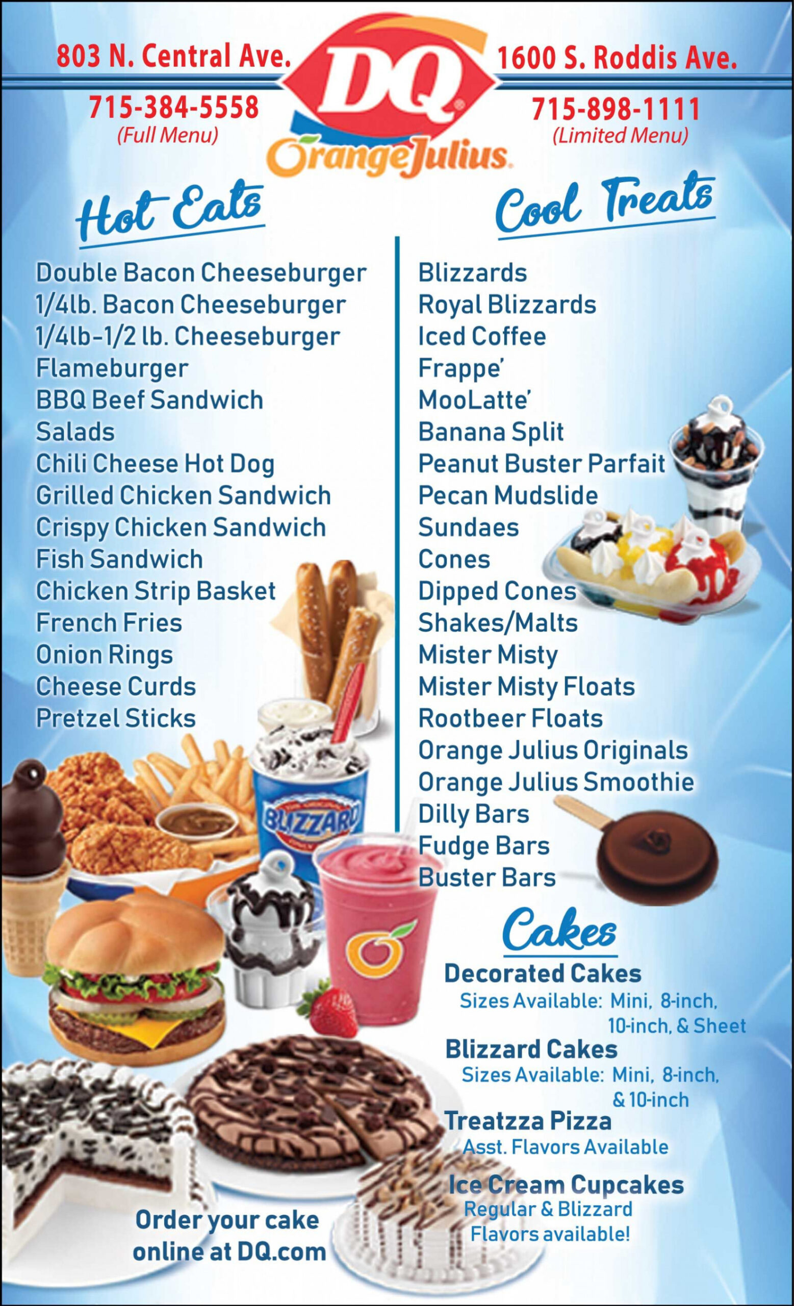 Dairy Queen Menu and Prices  Dairy queen blizzard flavors