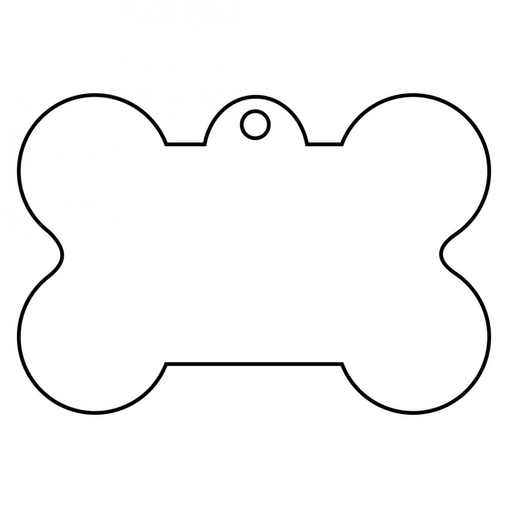 Dog Bone Tag Template  Dog template, Printable tags template, Dog