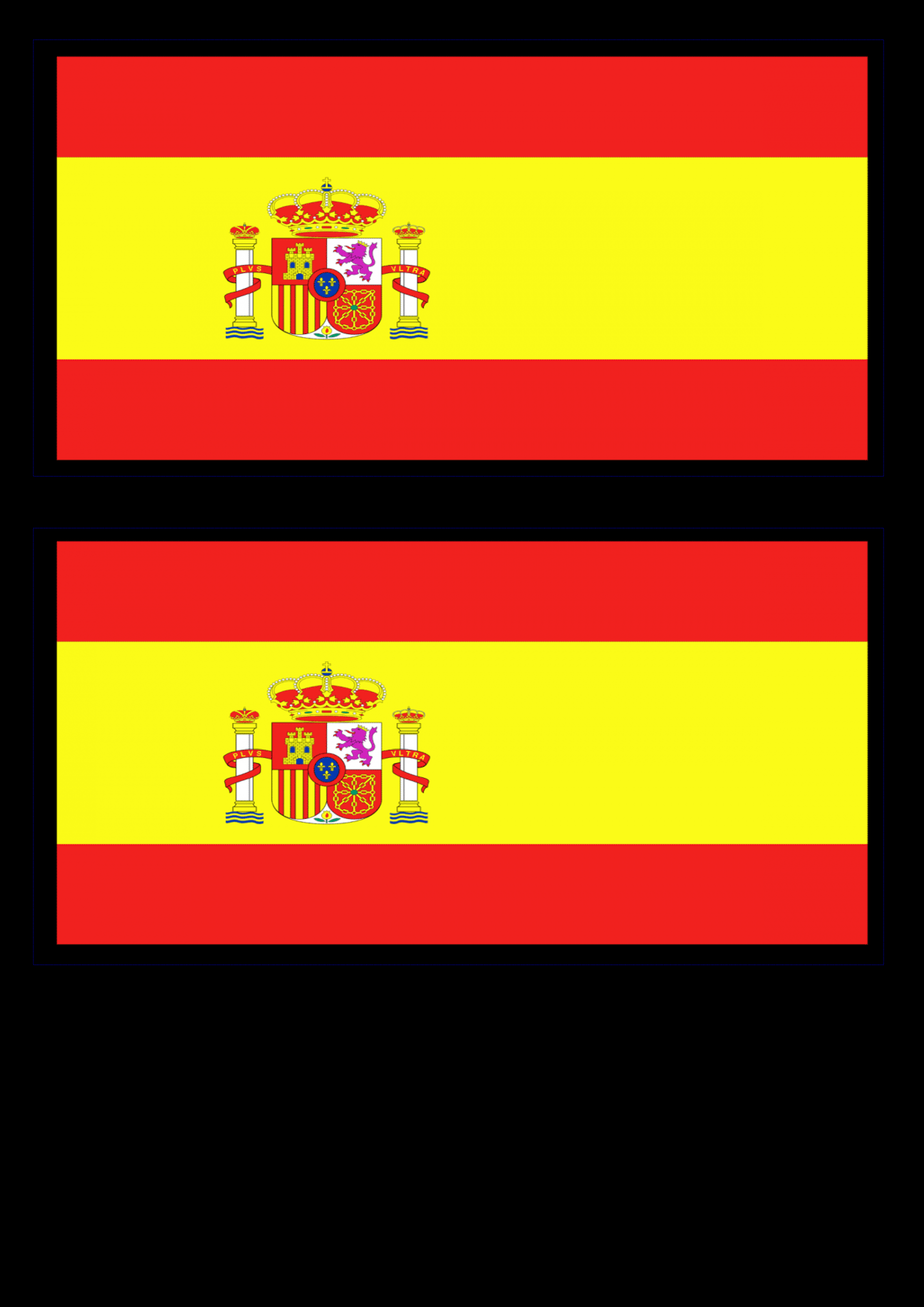 Download this free printable Spain template A flag, A flag,