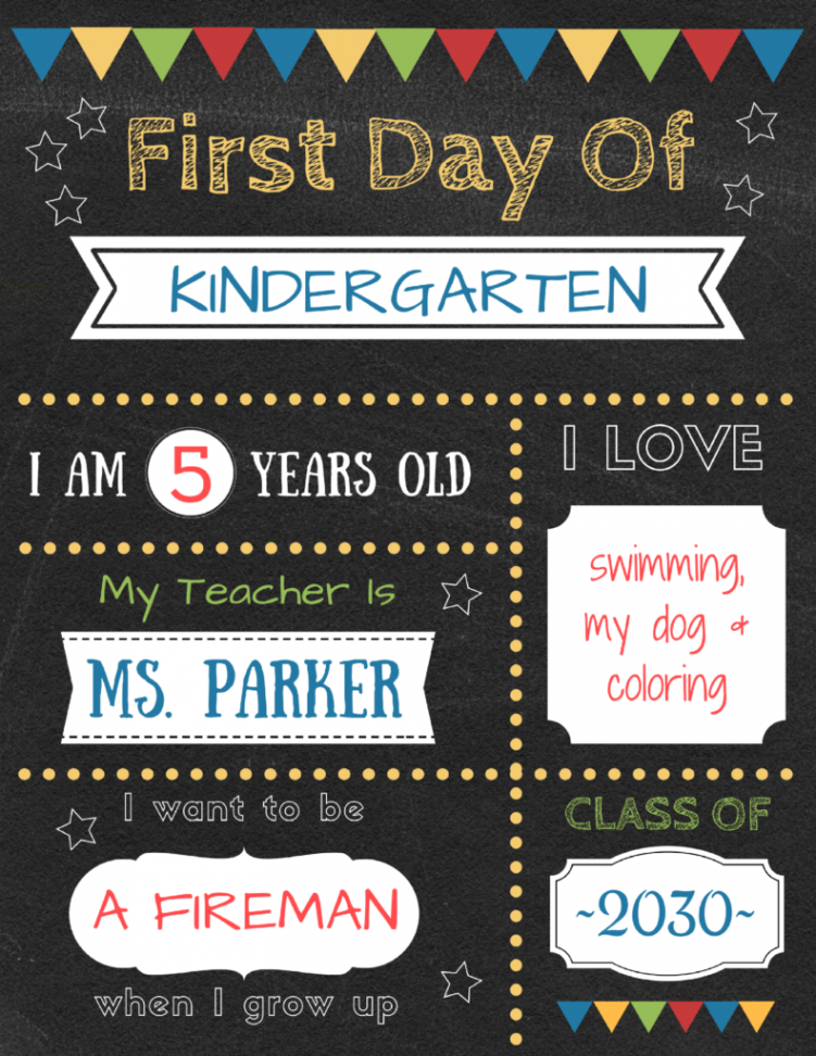 Editable first day of school signs to edit and download for FREE