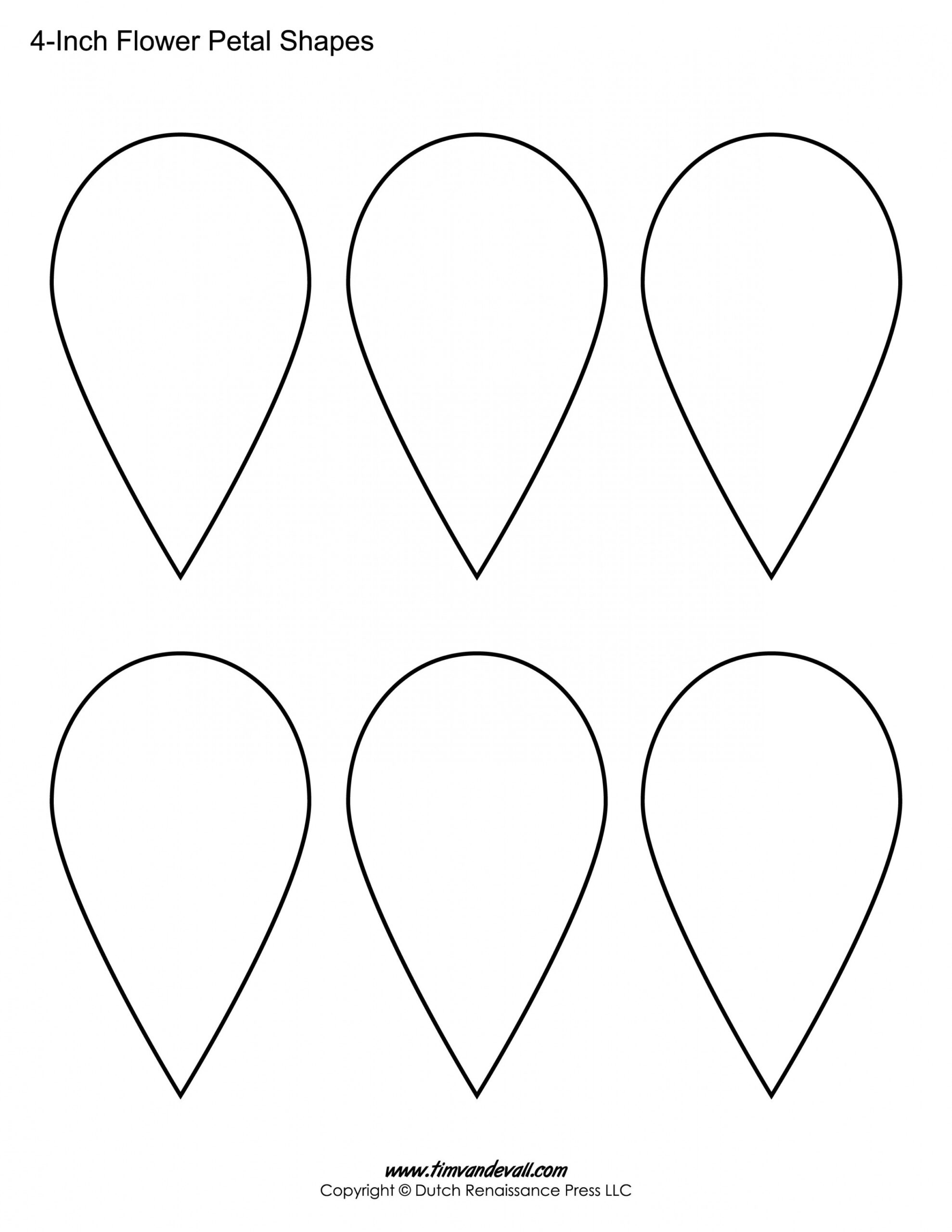 Flower Petal Templates – Tim