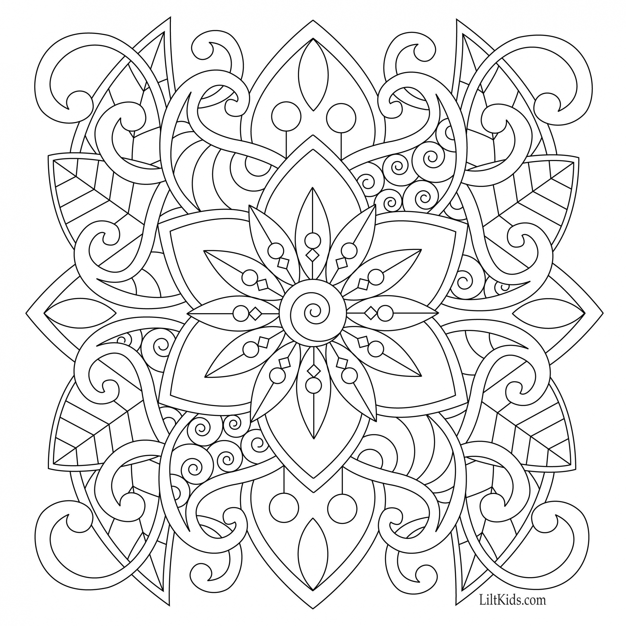 Free Adult Coloring Pages  Malvorlagen blumen, Malvorlagen