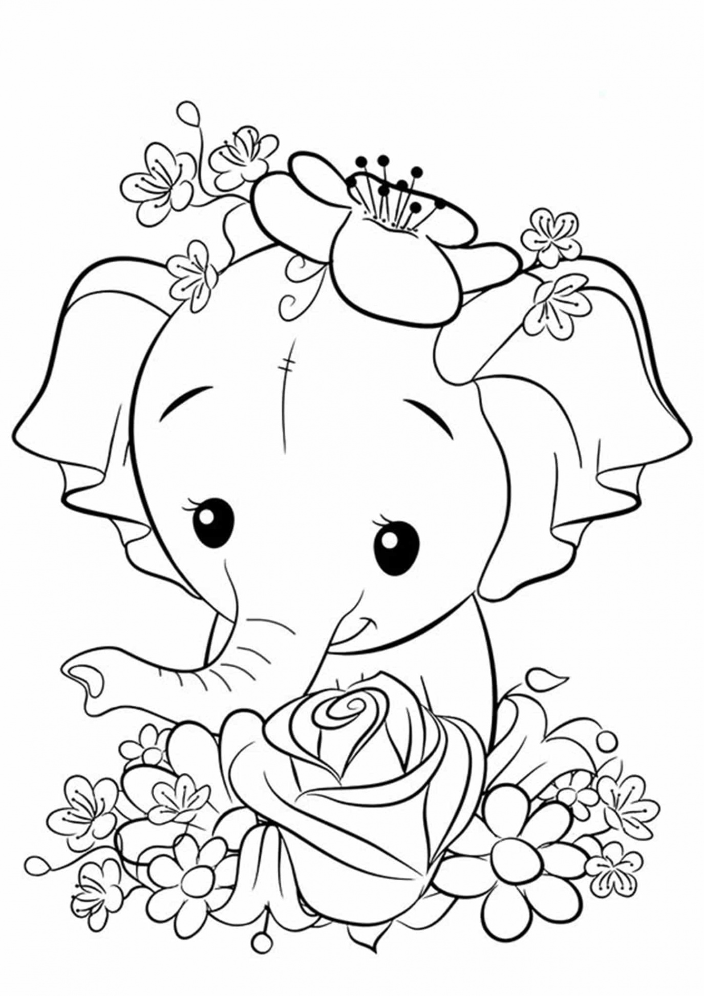 Free & Easy To Print Elephant Coloring Pages  Elephant coloring