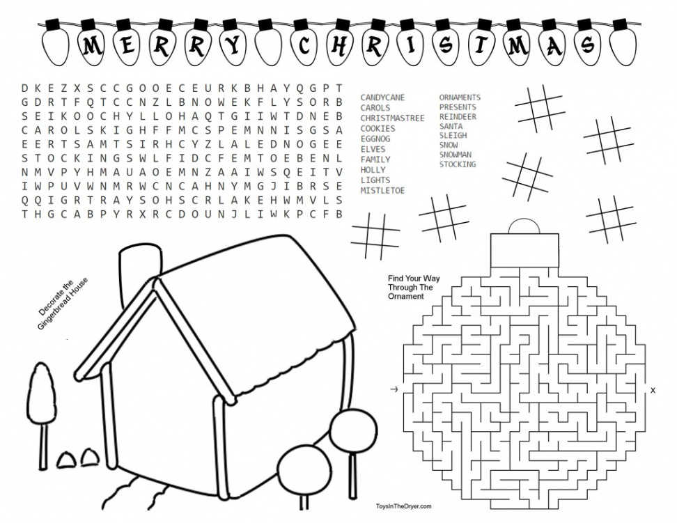 Free Christmas Activity Printable