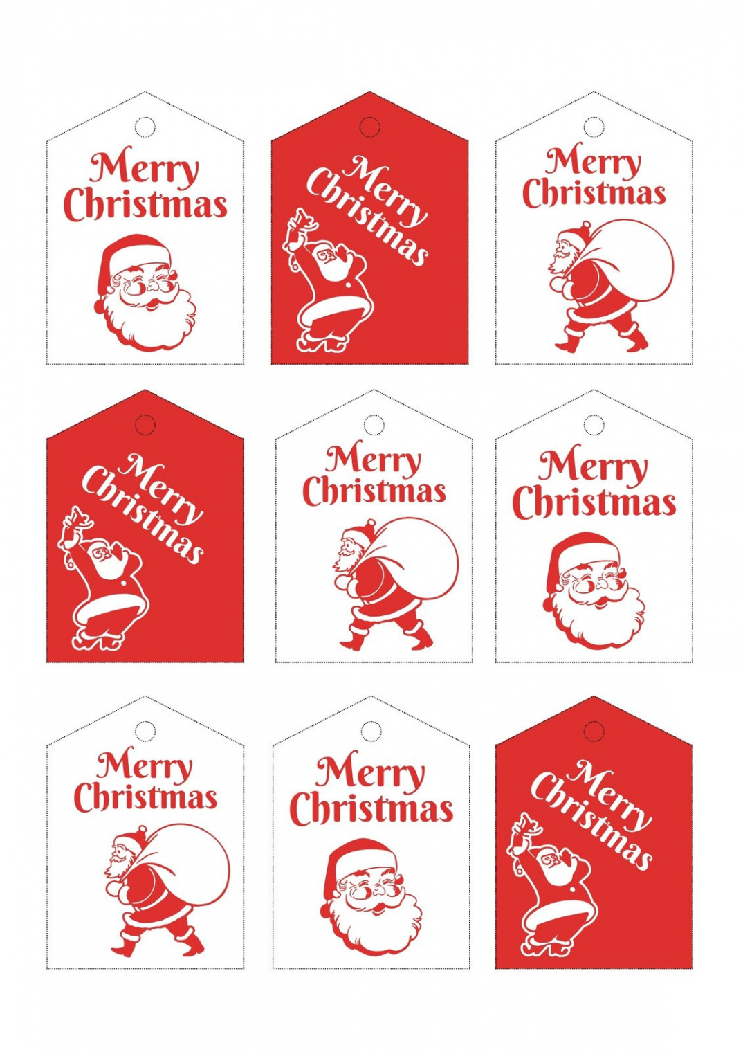 Free custom printable Christmas tag templates  Canva