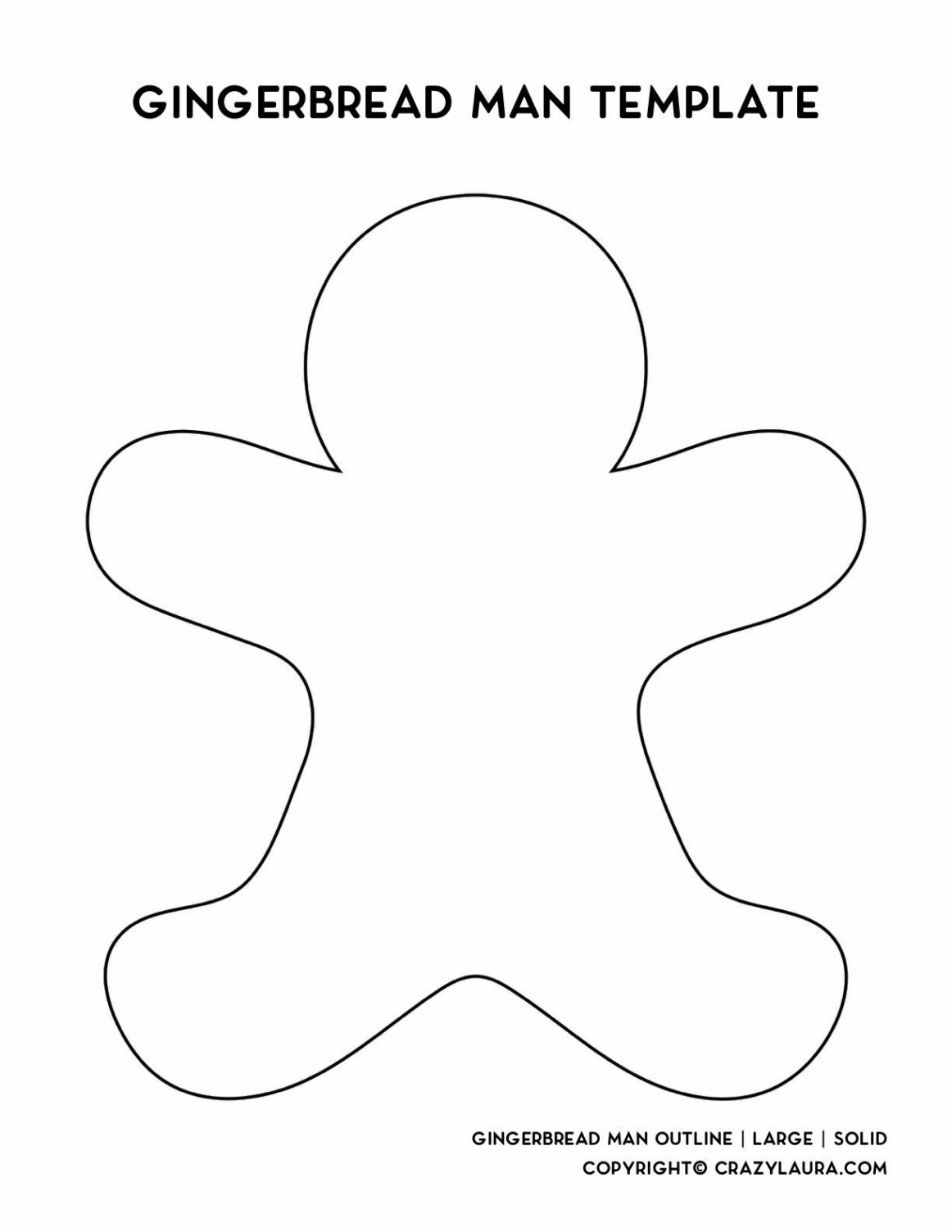 Free Gingerbread Man Template & Coloring Pages  Preschool