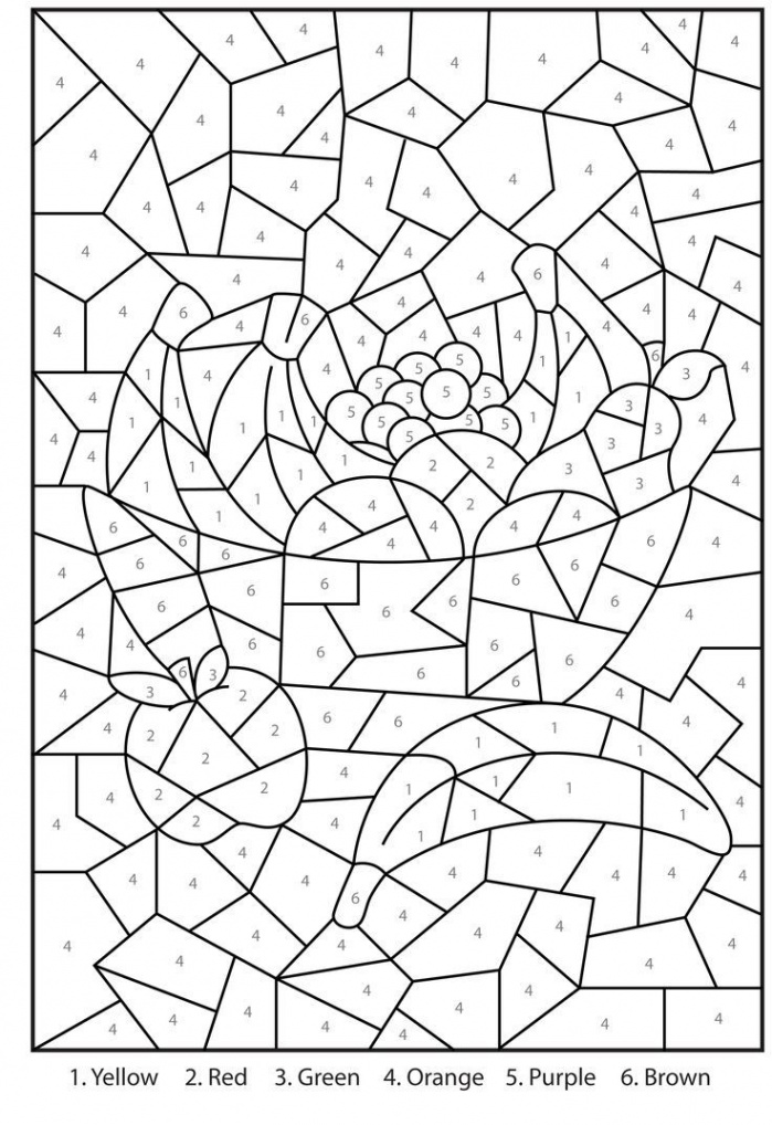 Free Printable Color by Number Coloring Pages - Best Coloring