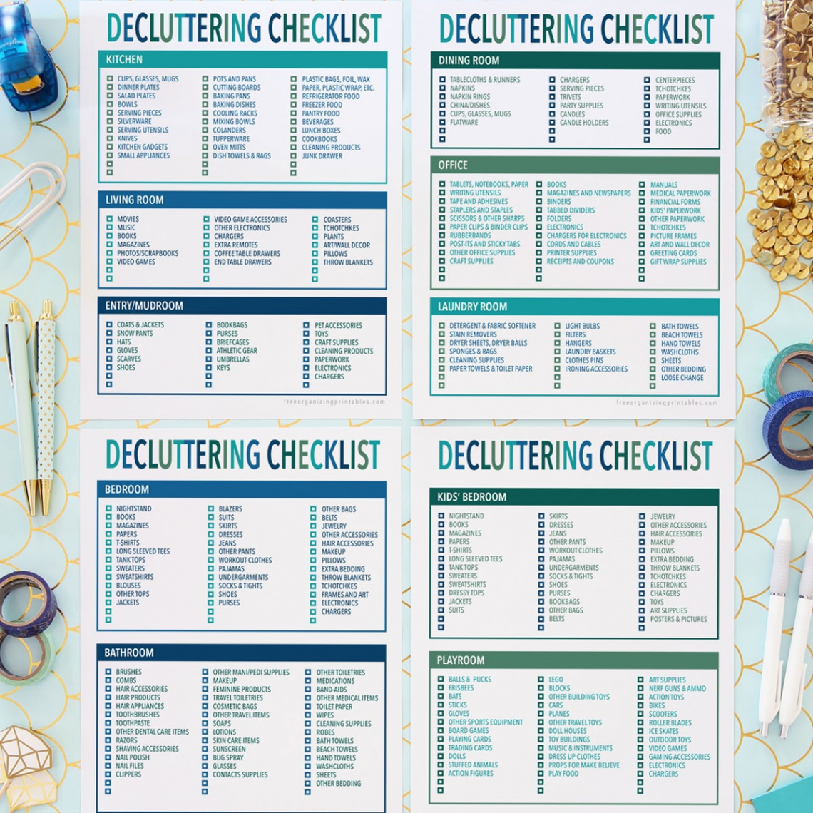 Free Printable Declutter Checklist  Free Organizing Printables