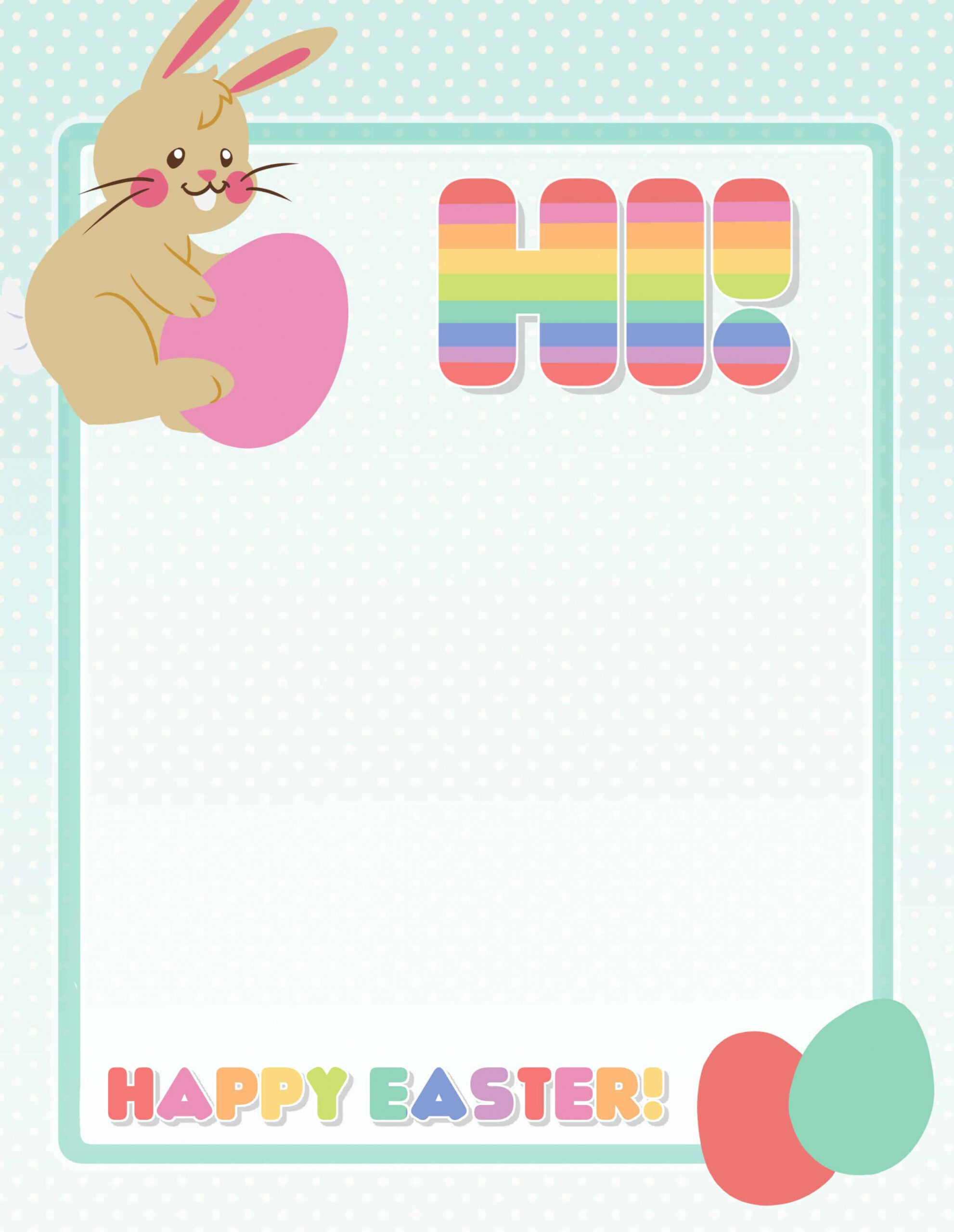 Free Printable Easter Bunny Letters - Freebie Finding Mom