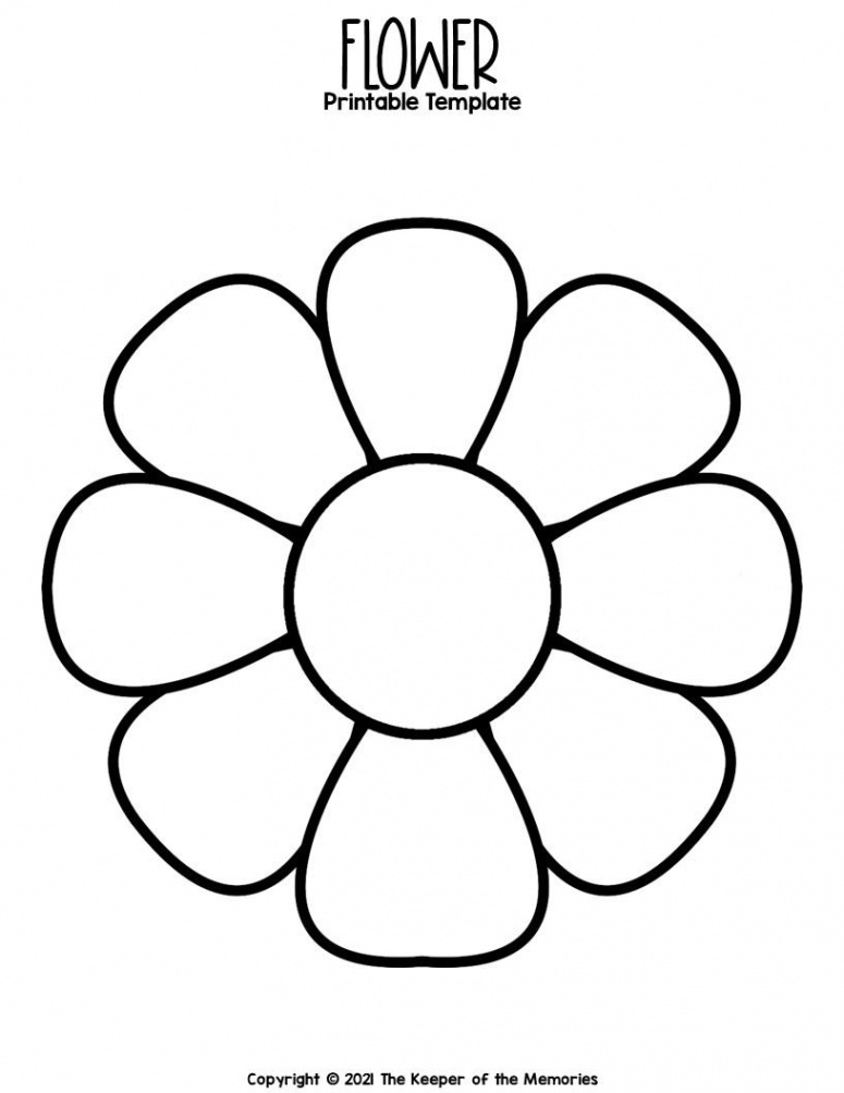 Free Printable Flower Template - The Keeper of the Memories