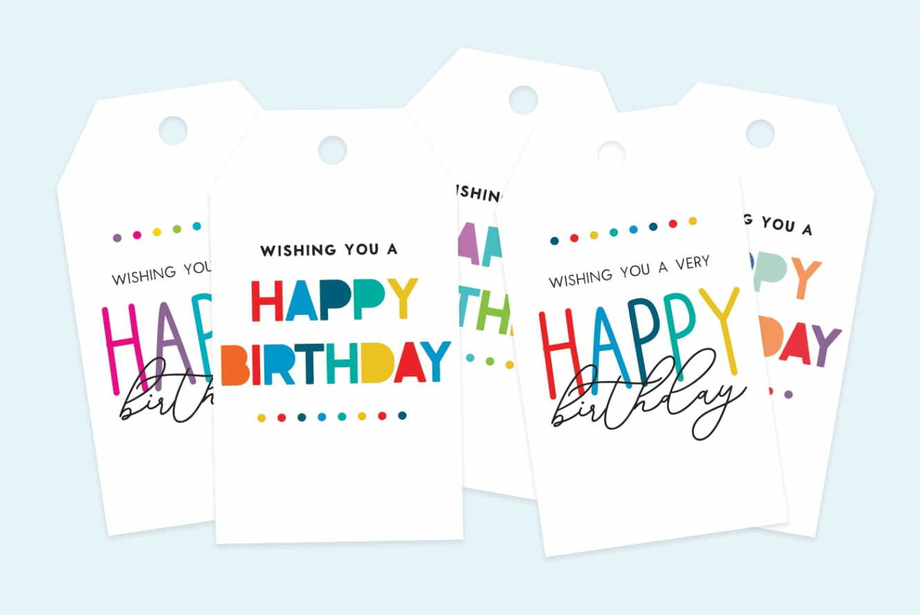 Free Printable Happy Birthday Gift Tags - Favorite Printables