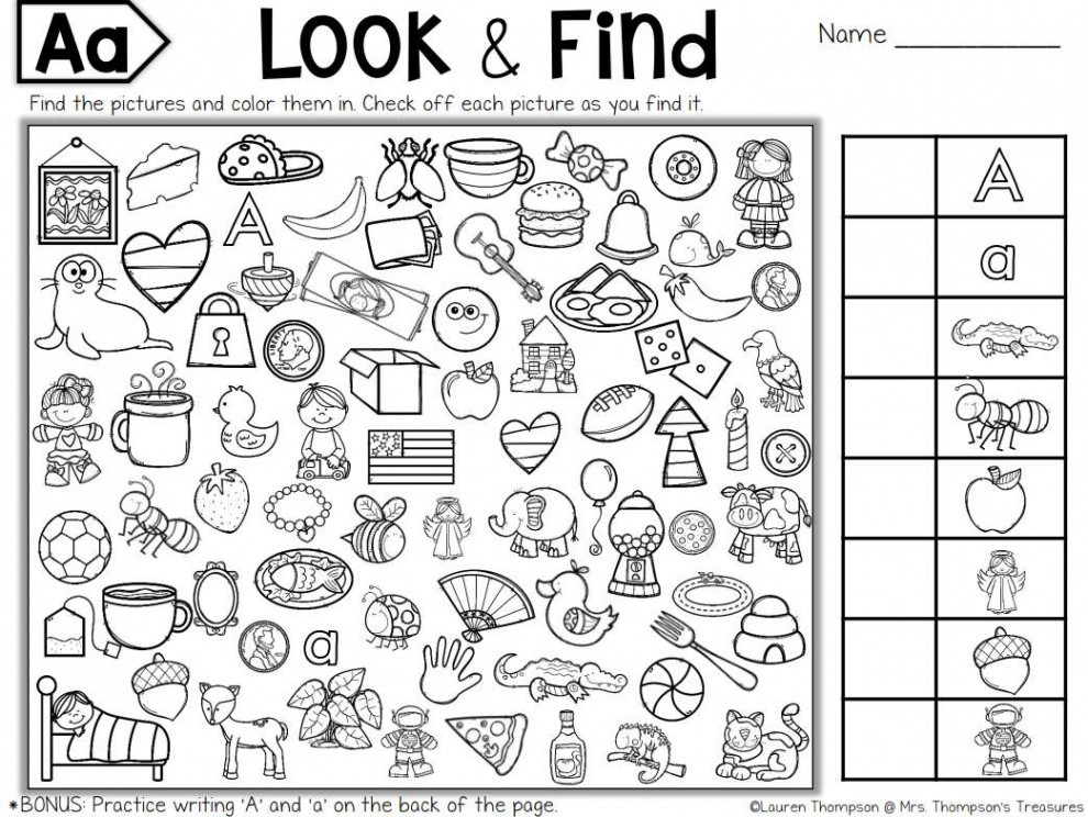 Free, Printable Hidden Picture Puzzles for Kids