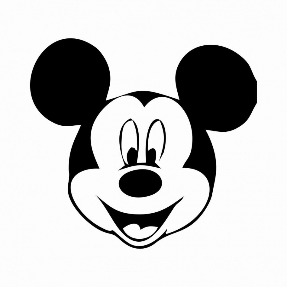 free printable mickey mouse template   mickey mouse face