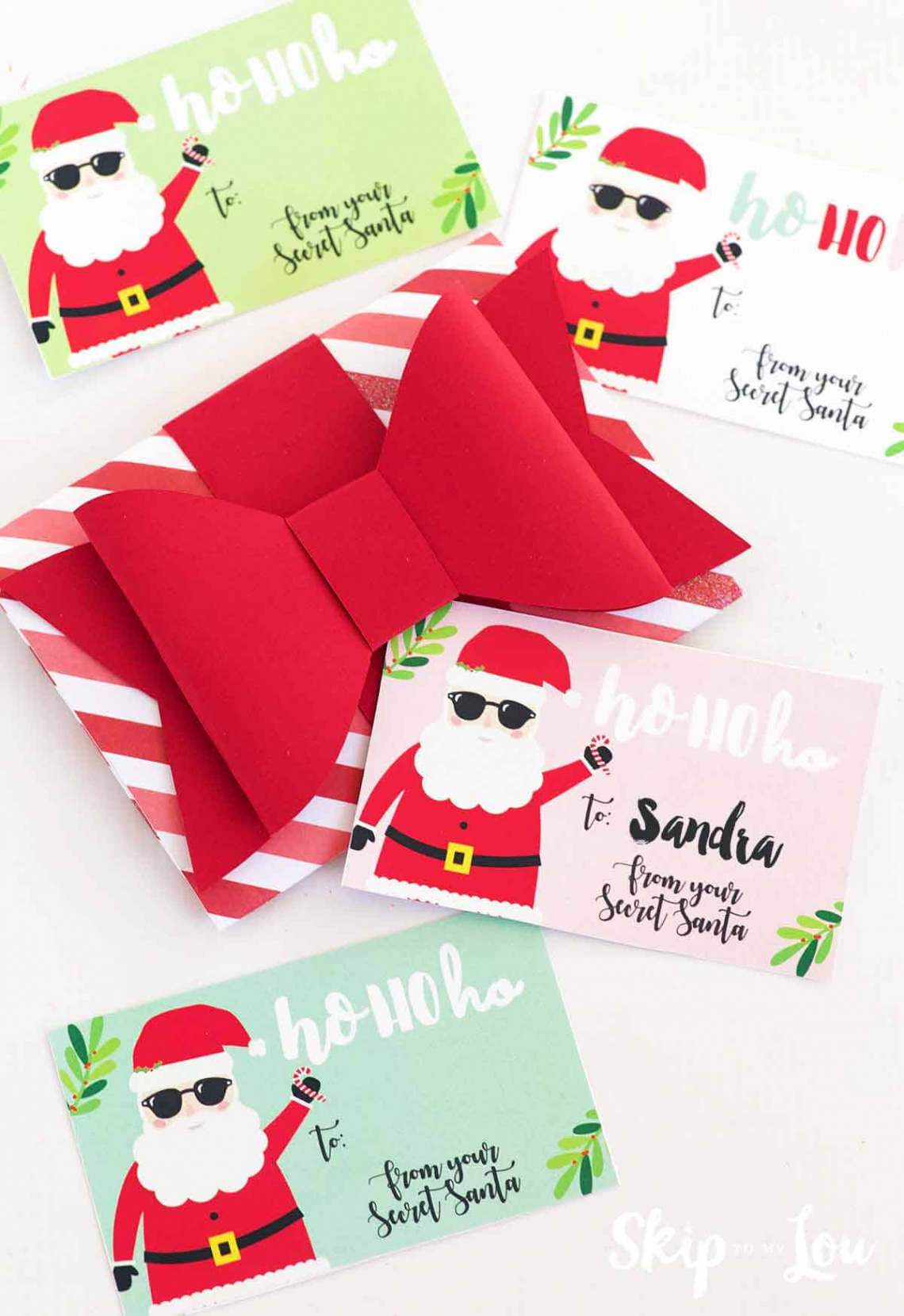 Free Printable Secret Santa Tags  Skip To My Lou