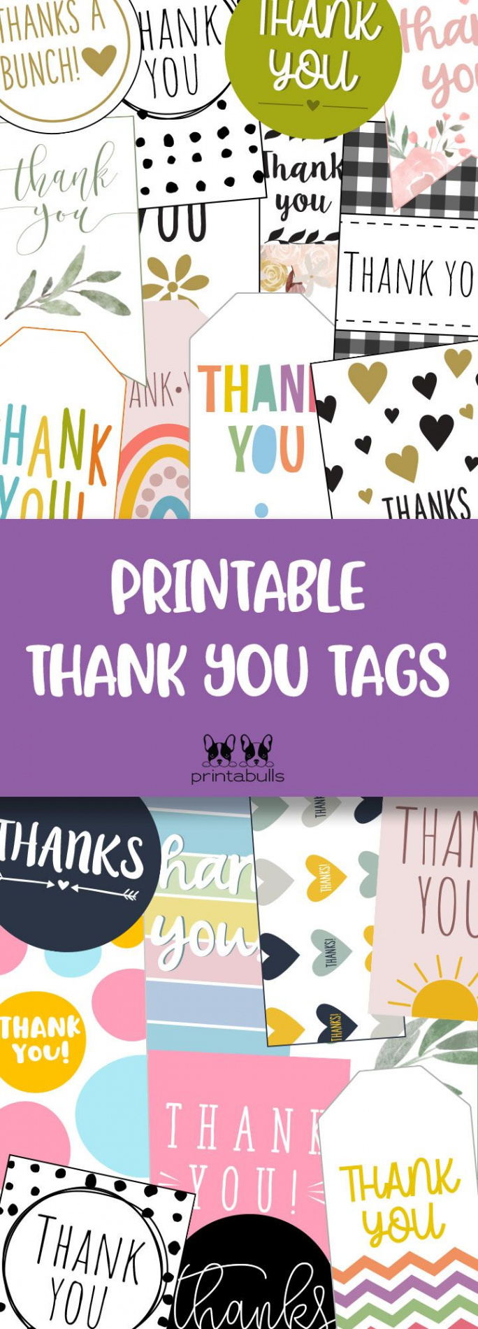 Free Printable Thank You Tags  Printabulls  Free printable favor