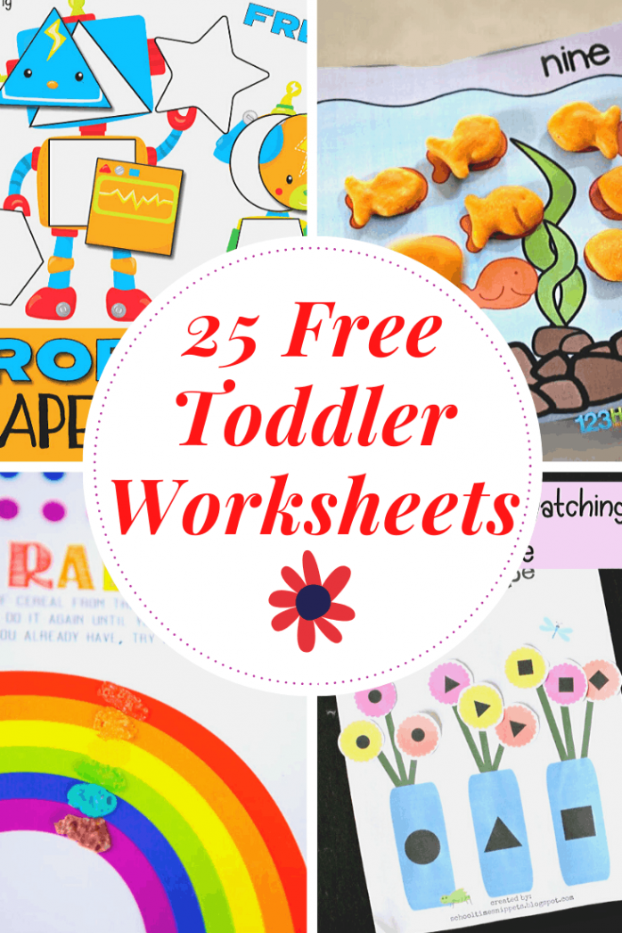 Free Printable Toddler Worksheets to Teach Basic Skills