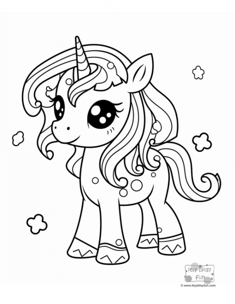 Free Printable Unicorn Coloring Pages - Itsy Bitsy Fun