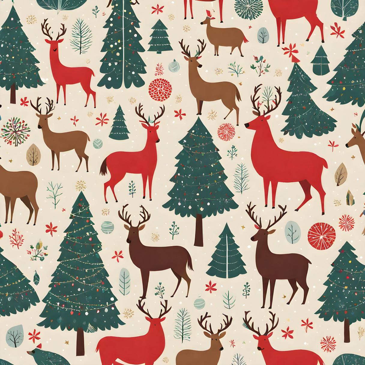 + Free Printable Wrapping Paper & Christmas Background Images