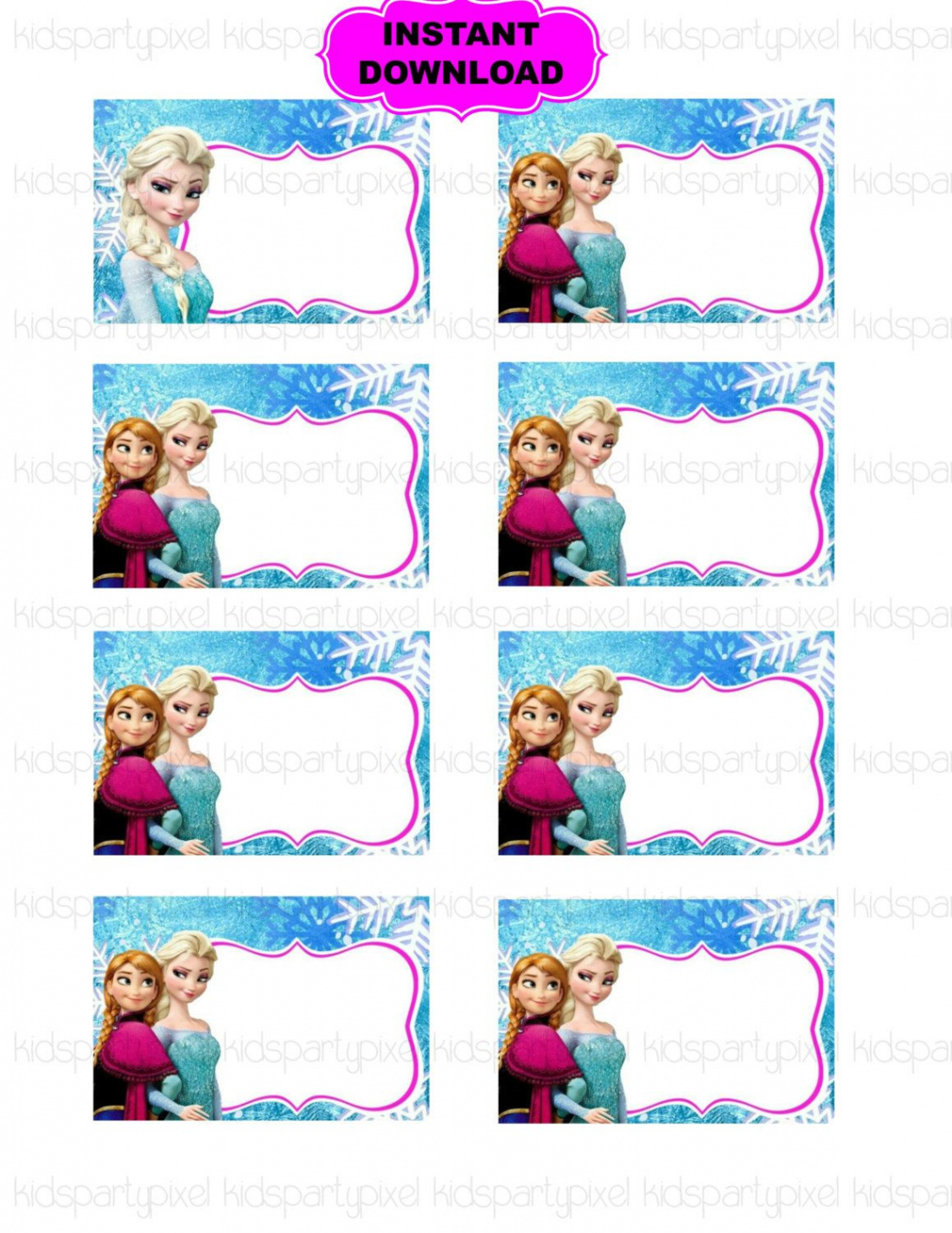 frozen printables - Pesquisa Google  Christmas party planning