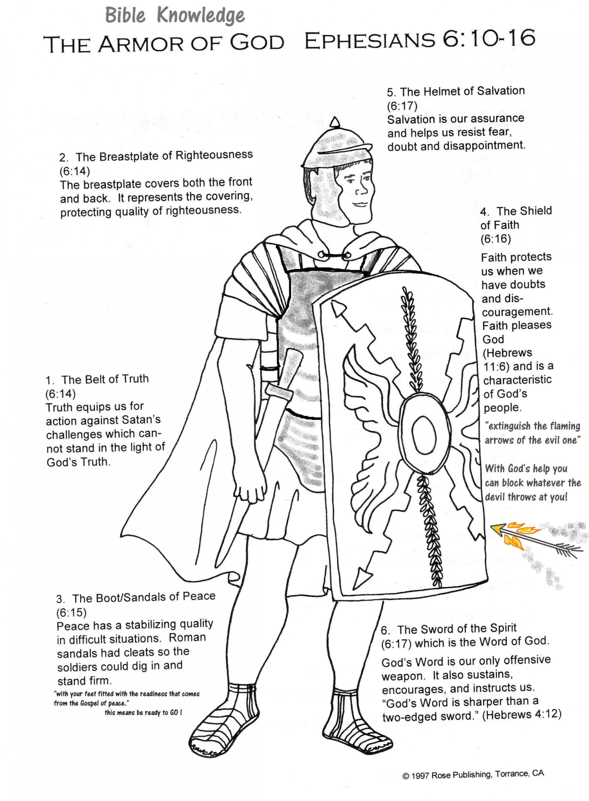 Full Armor of God Handout  Armor of god, Armor of god tattoo