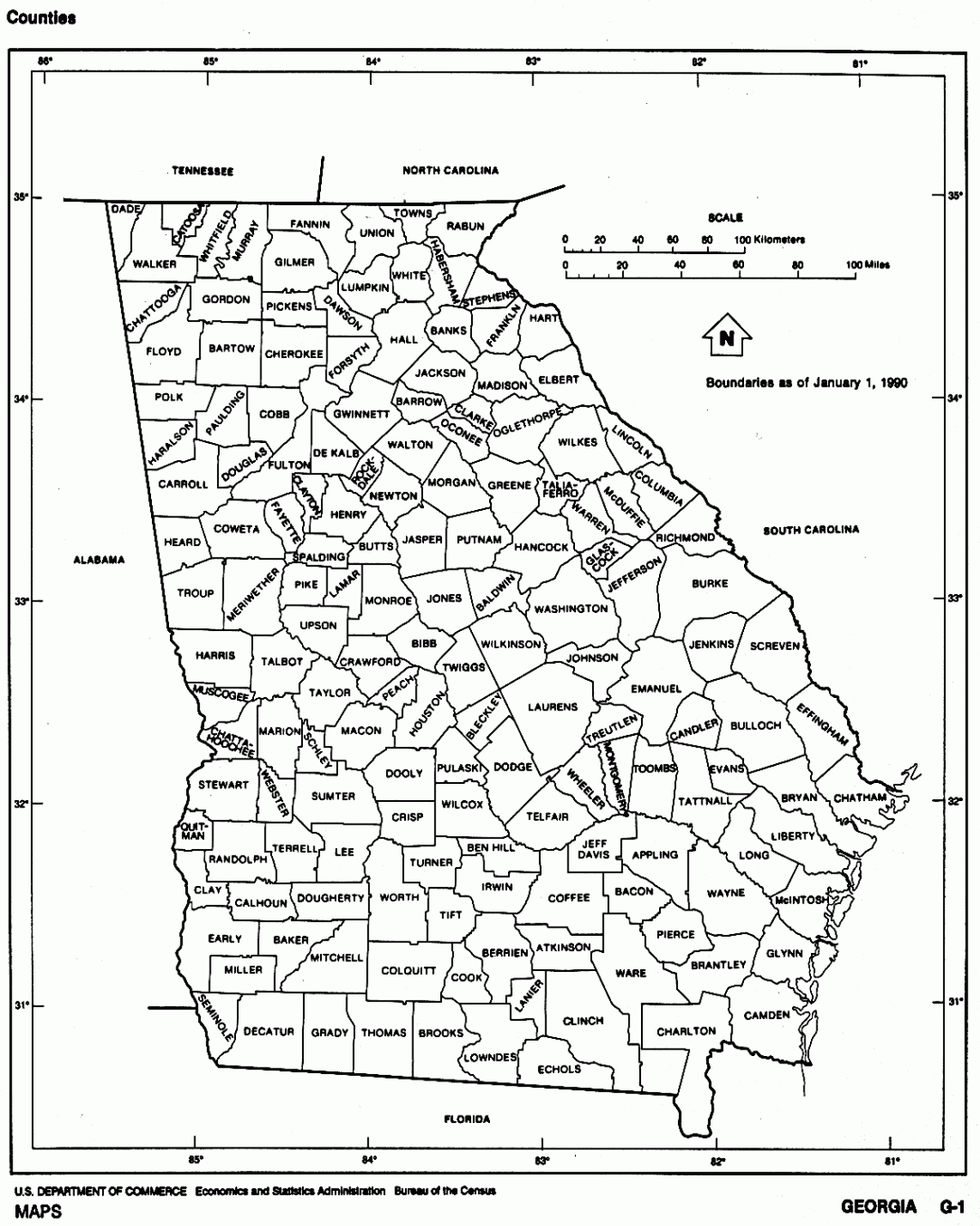 Georgia Free Map