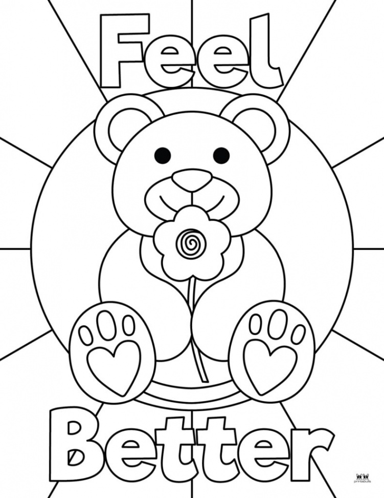 Get Well Soon Coloring Pages -  FREE Pages  Printabulls