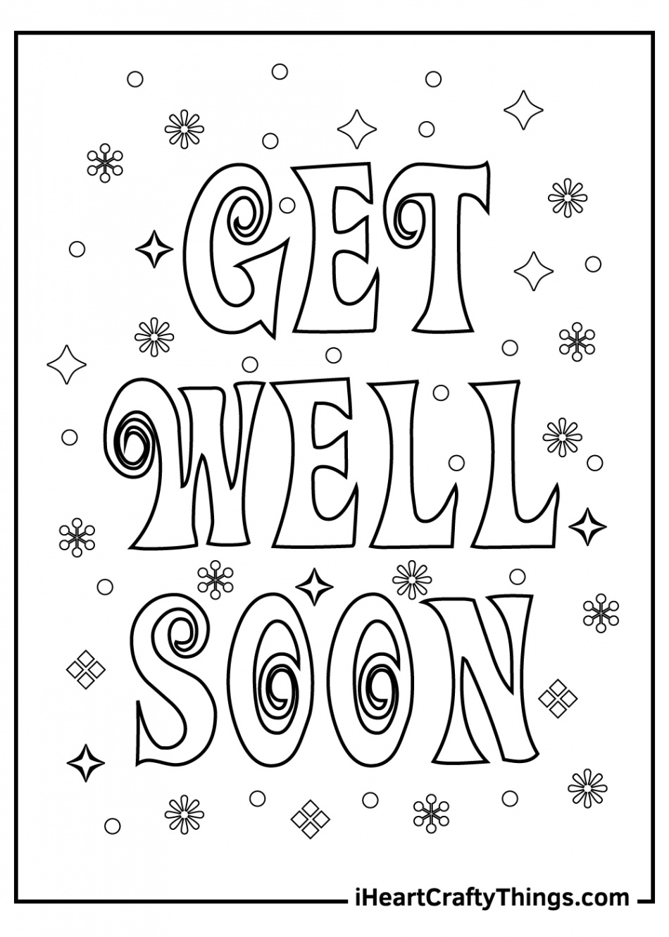 Get Well Soon Coloring Pages (% Free Printables)