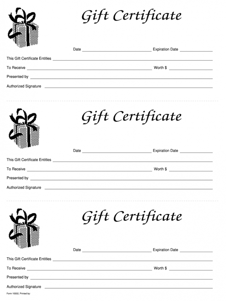 Gift Certificate Template - Fill Online, Printable, Fillable