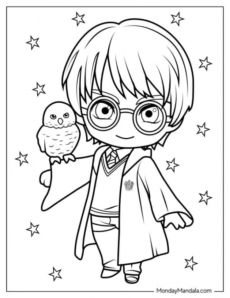 Harry Potter Coloring Pages (Free PDF Printables)