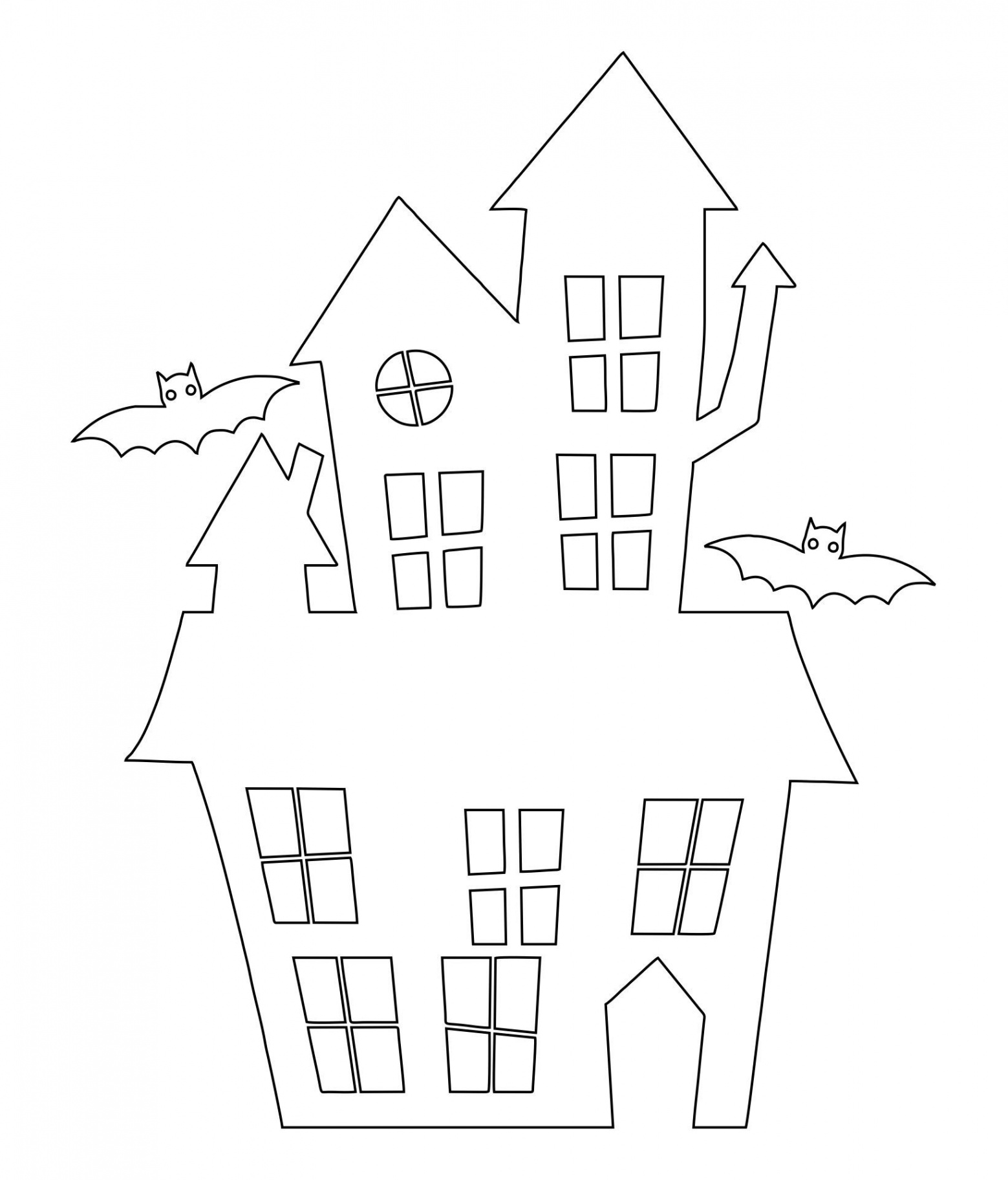 Haunted House Template Printable  Haunted house, Haunted house