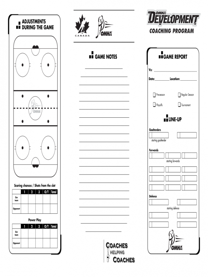 Hockey Coach Game Card Template - Fill Online, Printable, Fillable