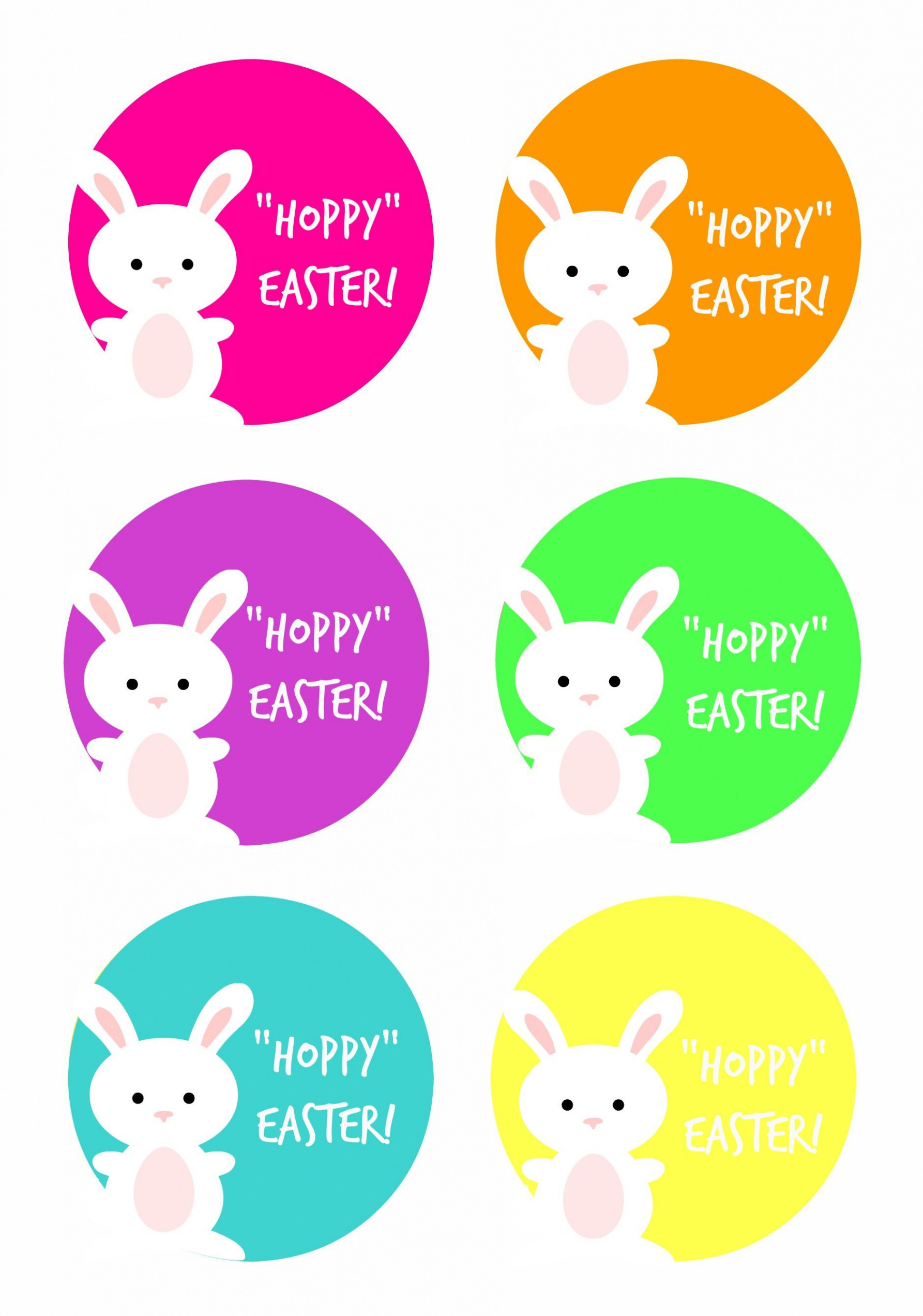 HOPPY Easter Gift Tag Printable  Easter printables free, Easter