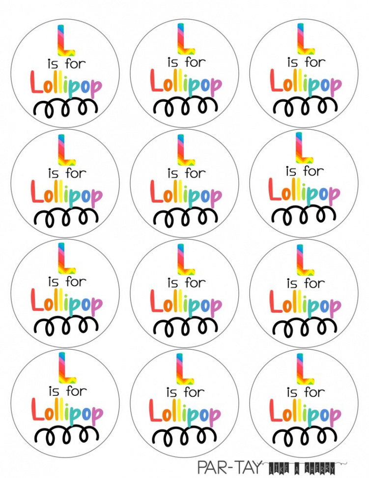 L is for Lollipop Stickers - Party Like a Cherry