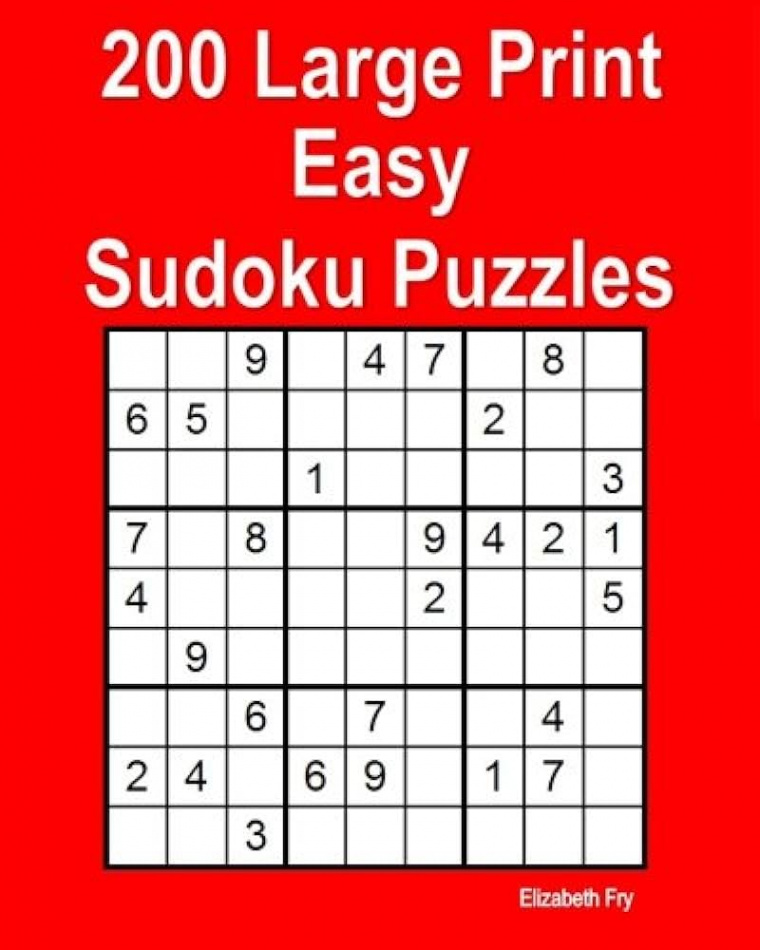 Large Print Easy Sudoku Puzzles